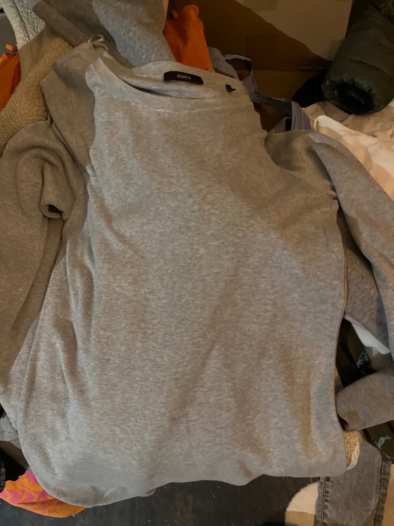 Bonita Strickkleid Grau