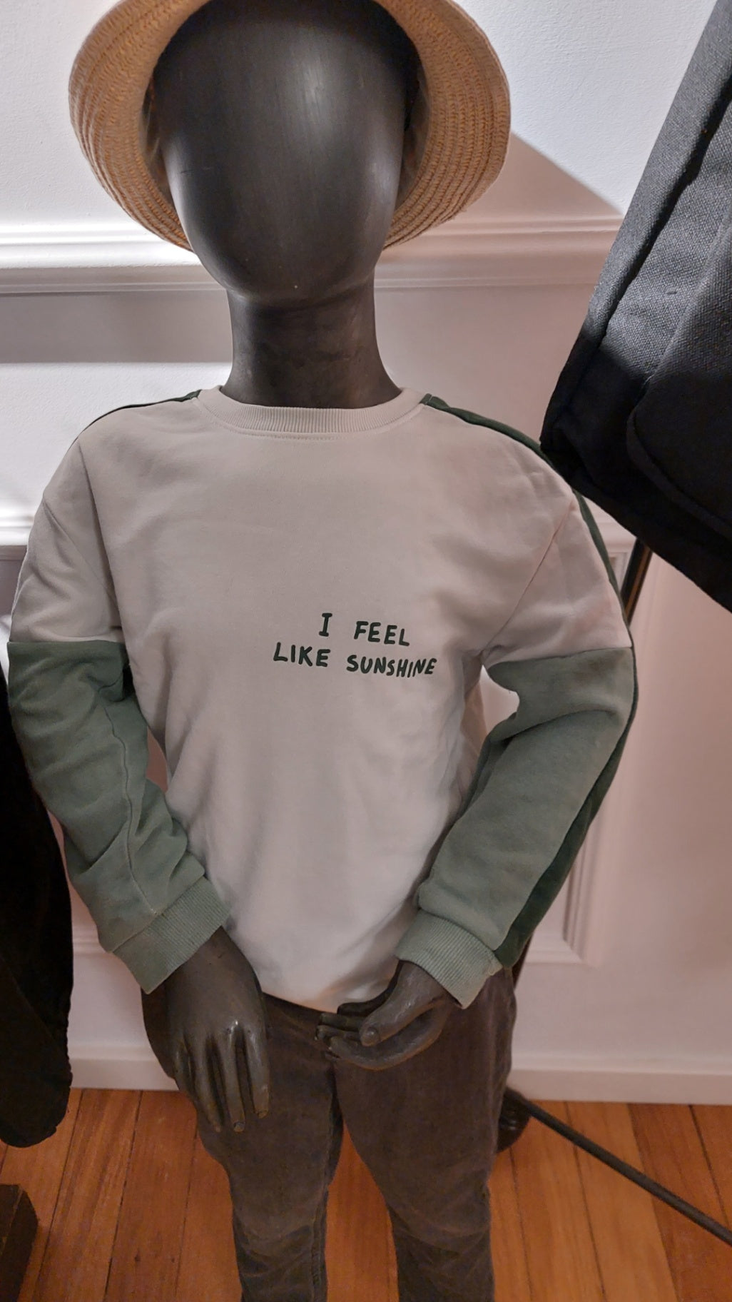 HM Pullover Weiß und Grün