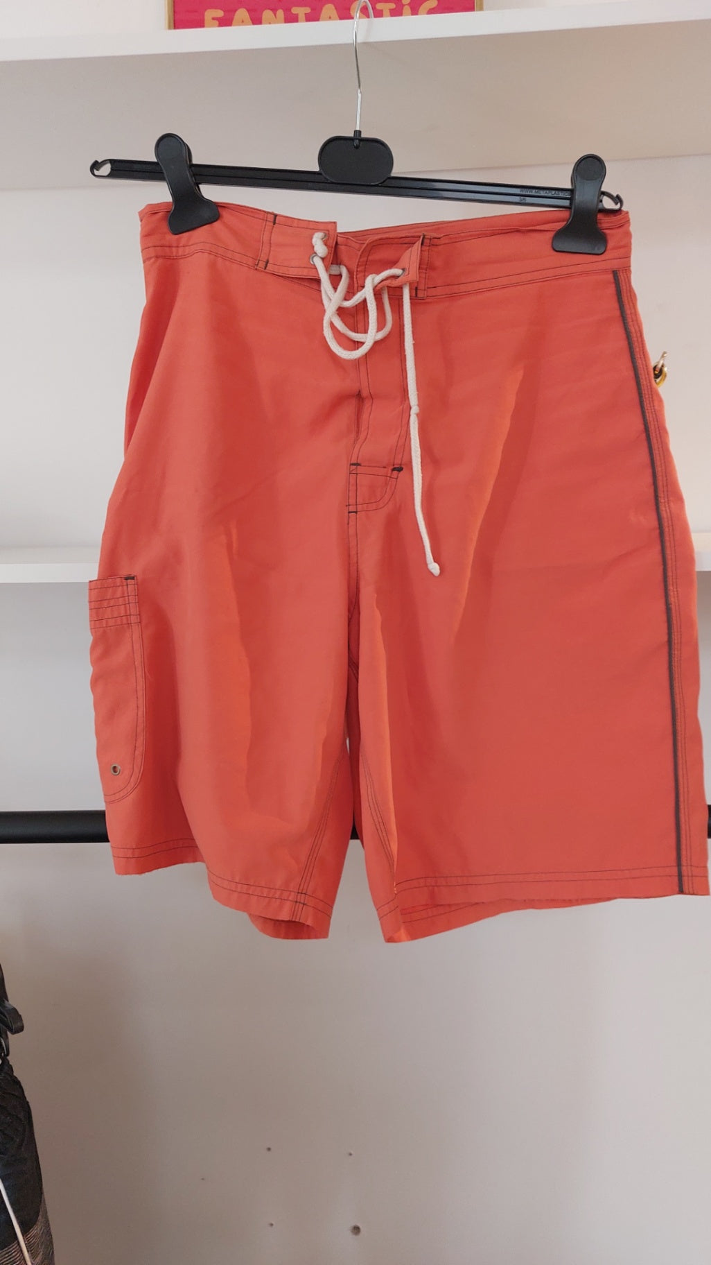 French Navy Badehose Orange