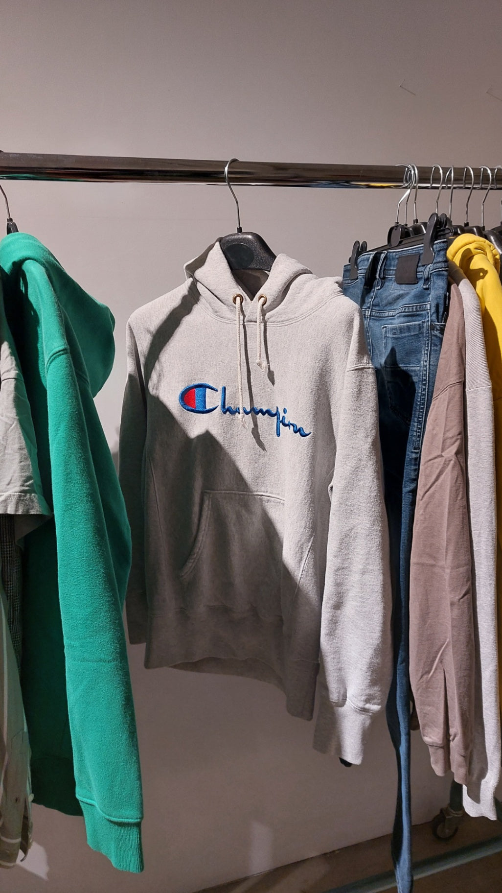 Champion Kapuzenpullover Grau