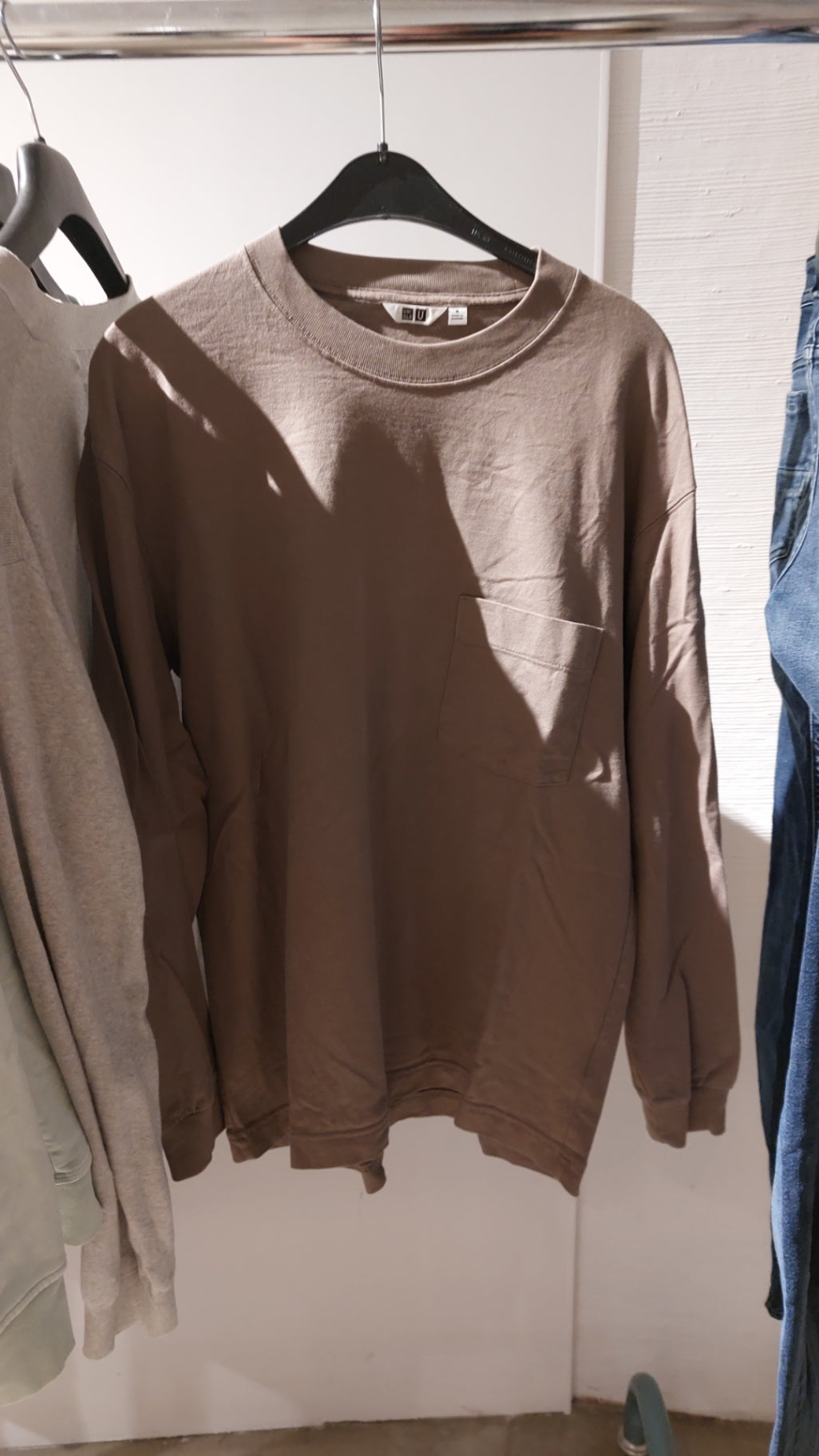 Uniqlo Langarmshirt Braun