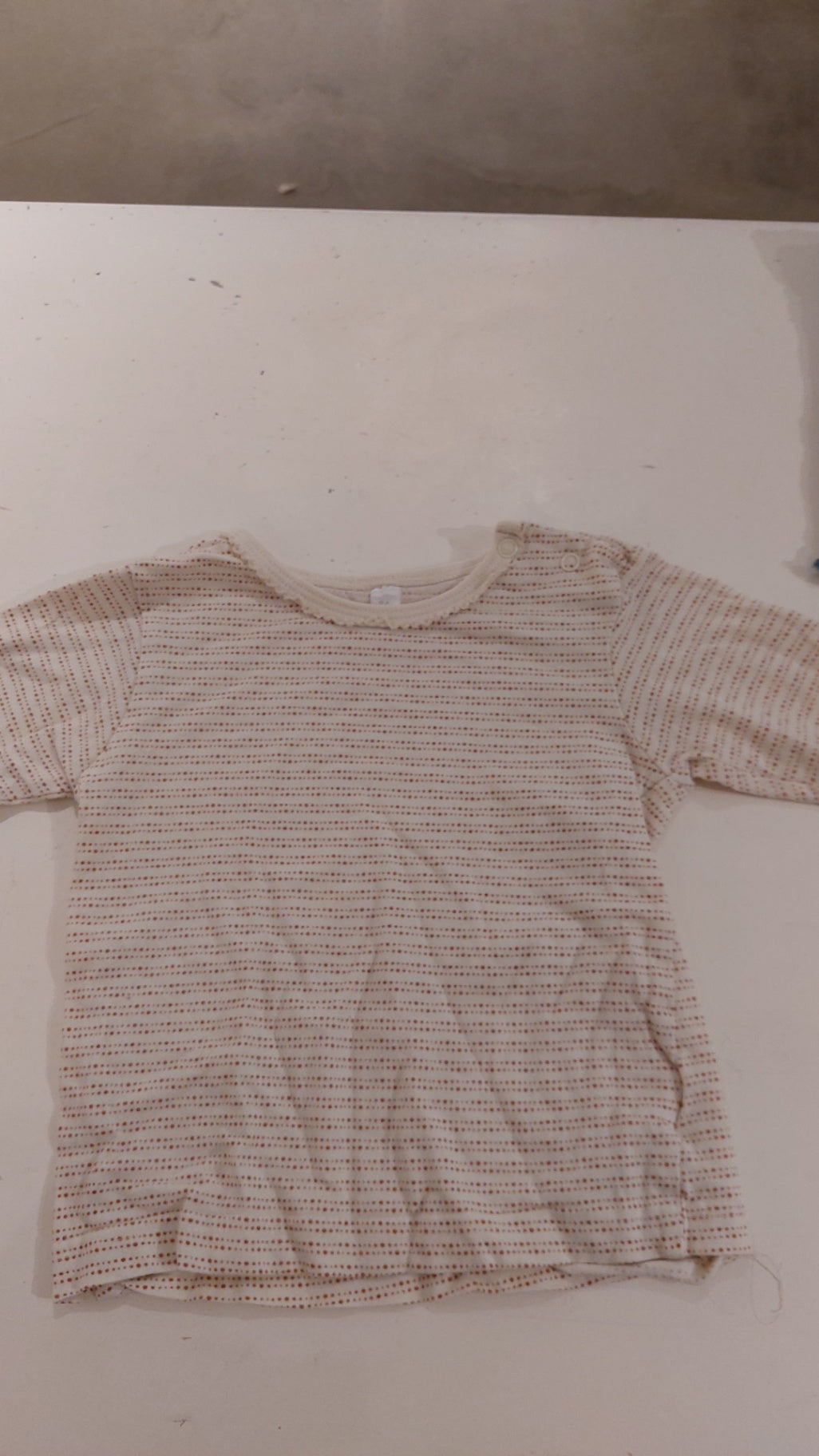 Unbekannt Langarmshirt Beige