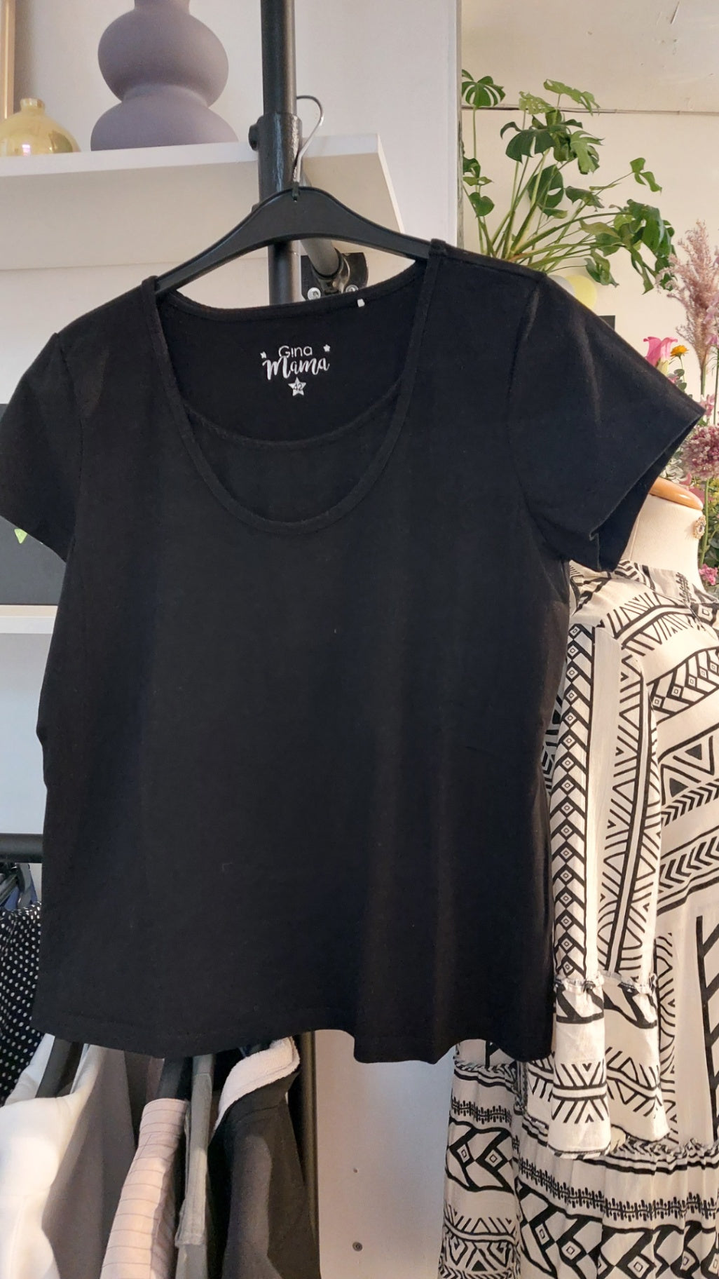 Gina Mama T-Shirt Schwarz