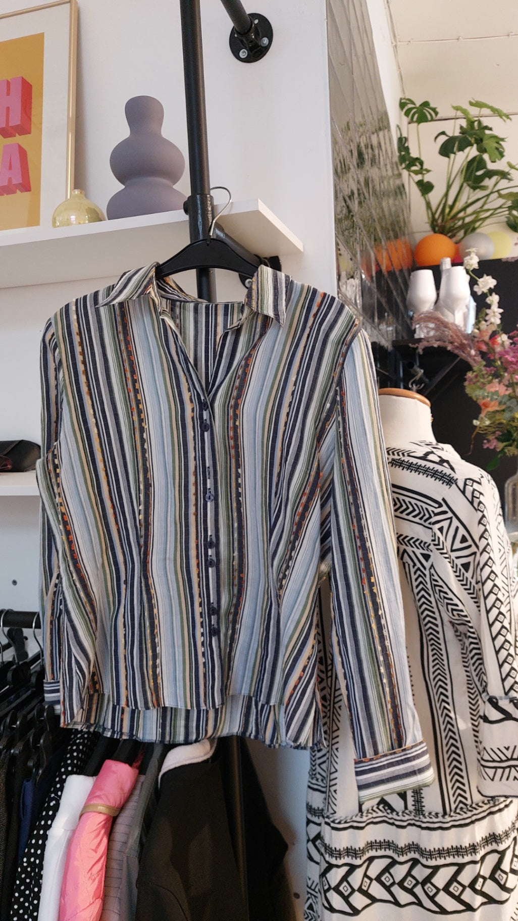 True Vintage Hemd Mehrfarbig gestreift