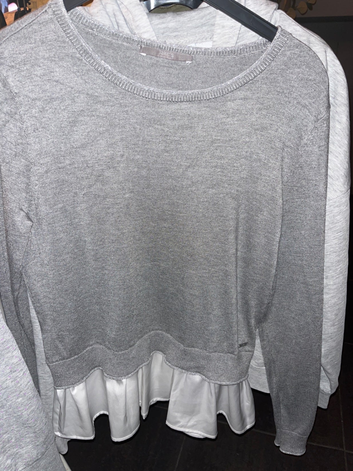 Jake*s Pullover Grau, Blusenteil