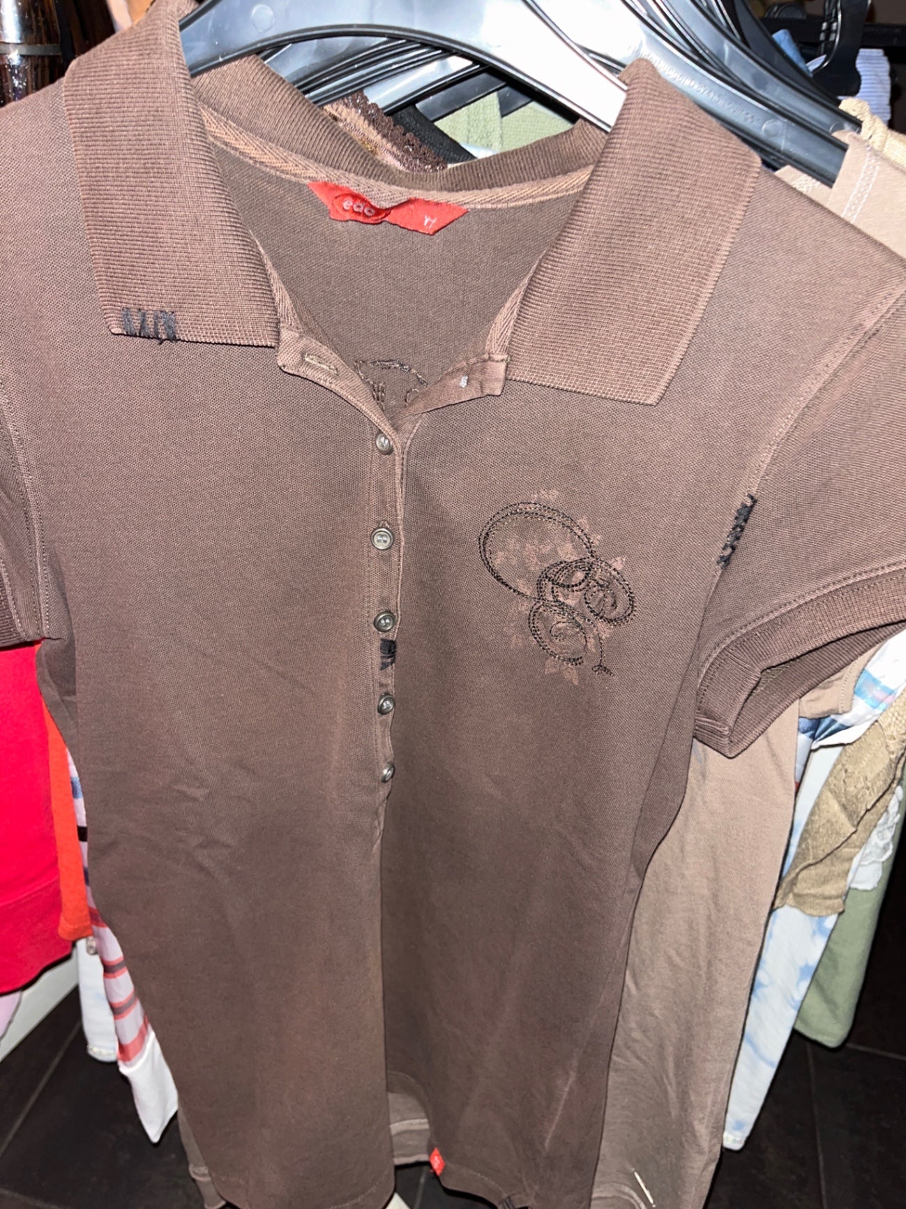 edc Polo-Shirt Braun