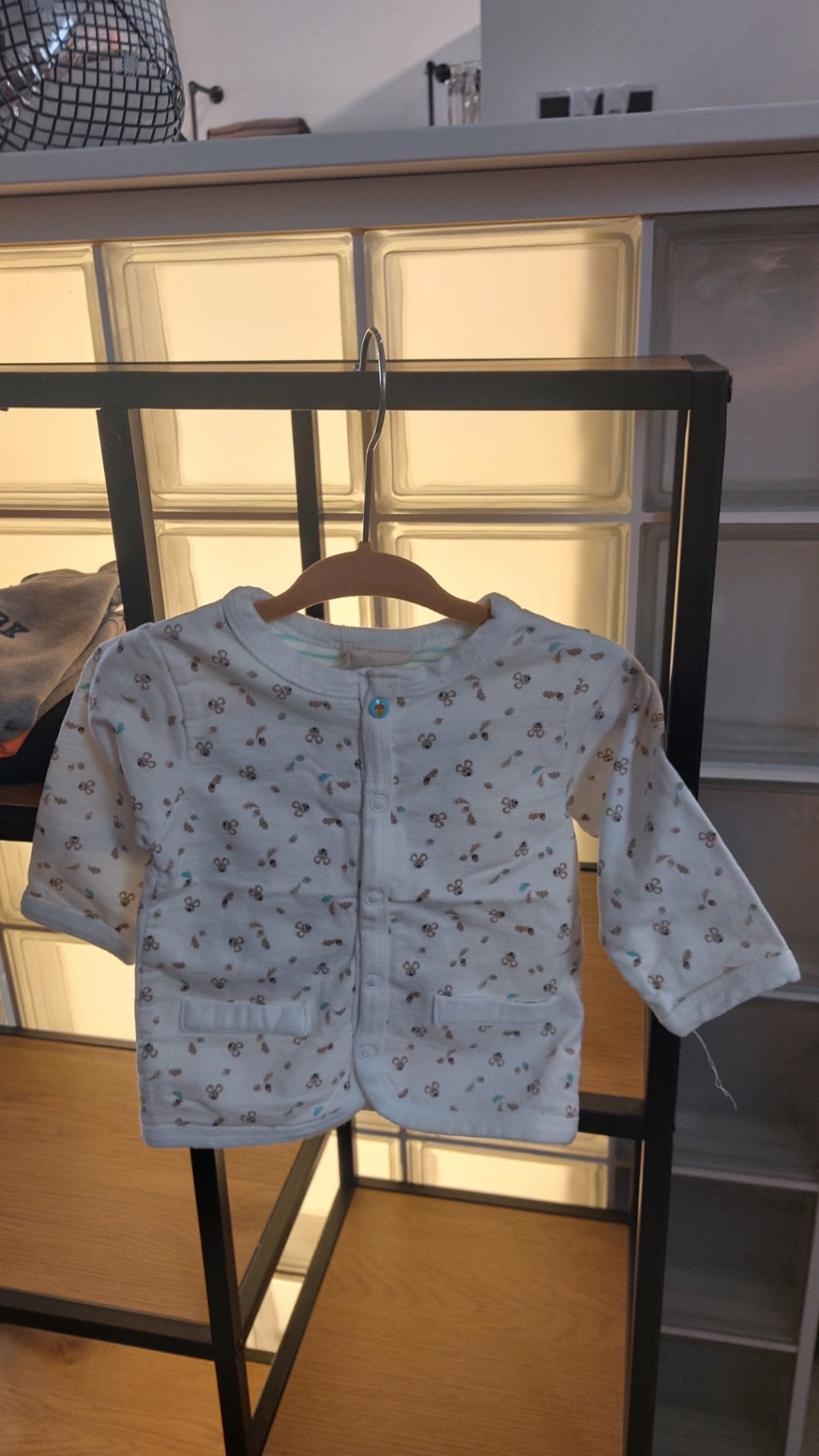 Ergee 2-Teiler Kinderjacke Weiß mit Braun