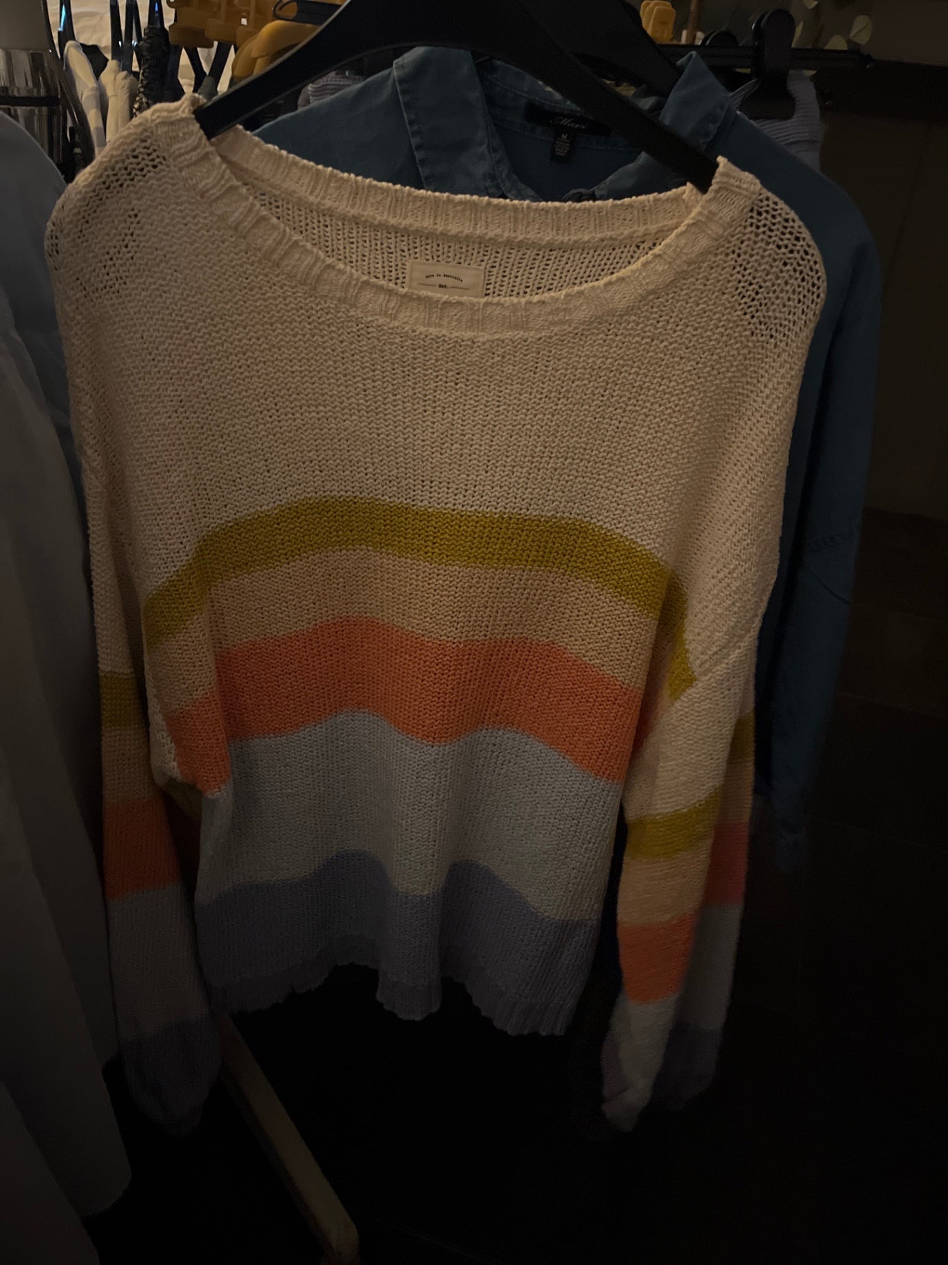 BillaBong Pullover Mehrfarbig (Weiß, Gelb, Orange, Blau)