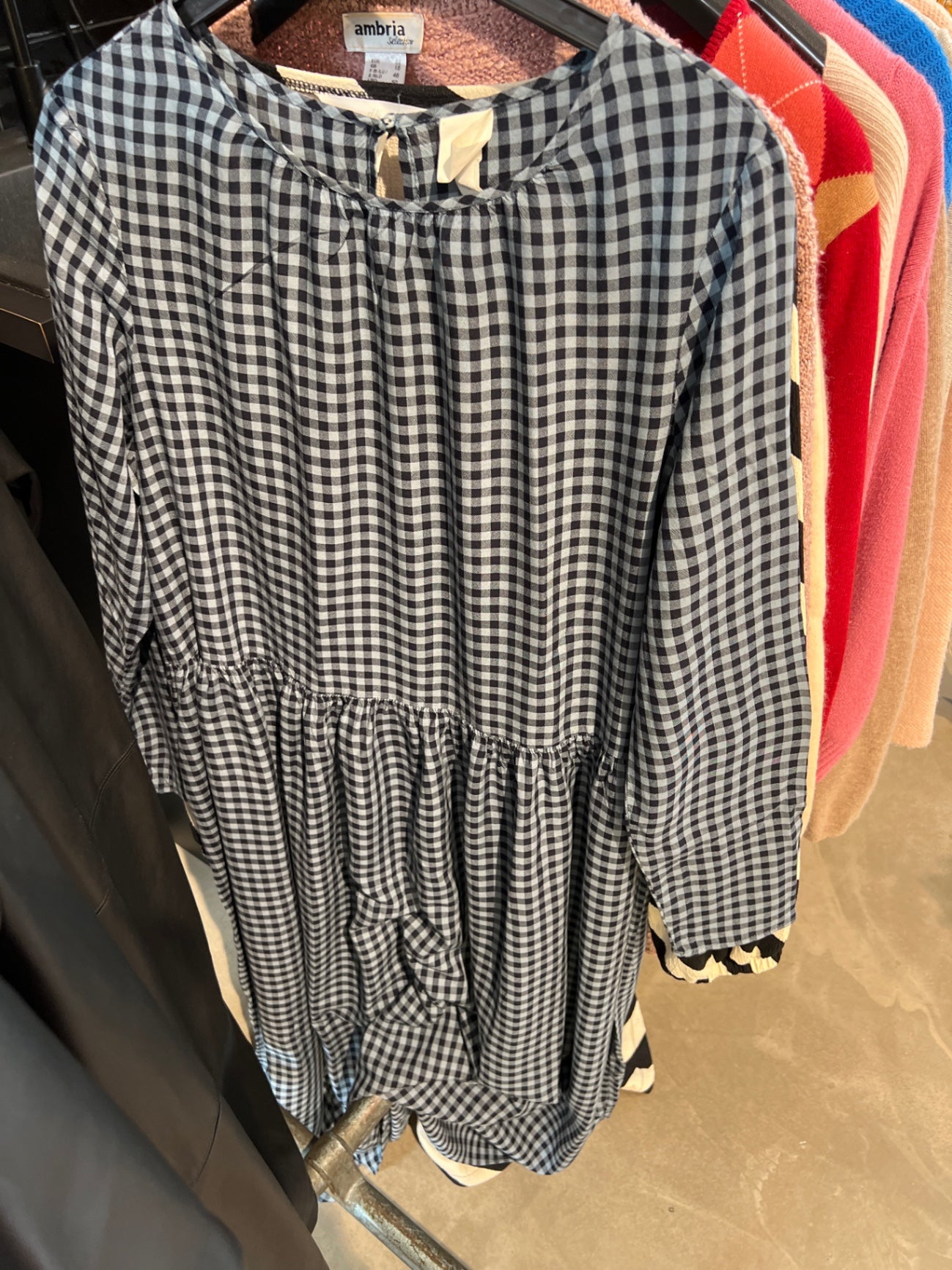 H&M Kleid Schwarz-Weiß kariert