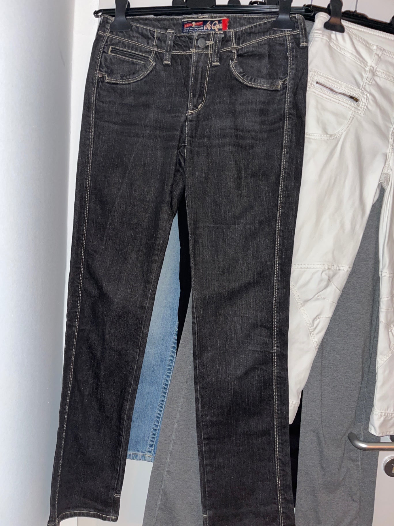 Mc Queen Jaggy Jeans Schwarz
