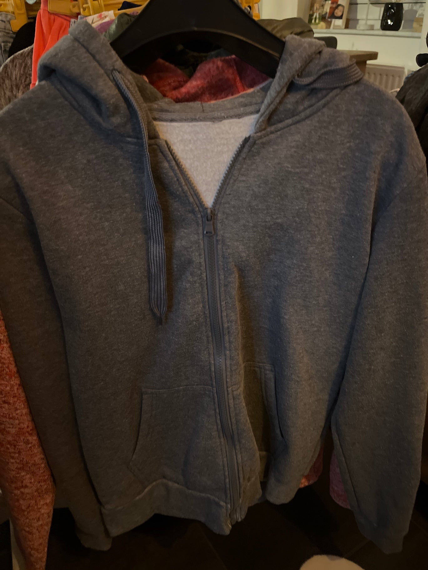 Unbekannt Kapuzenjacke Grau