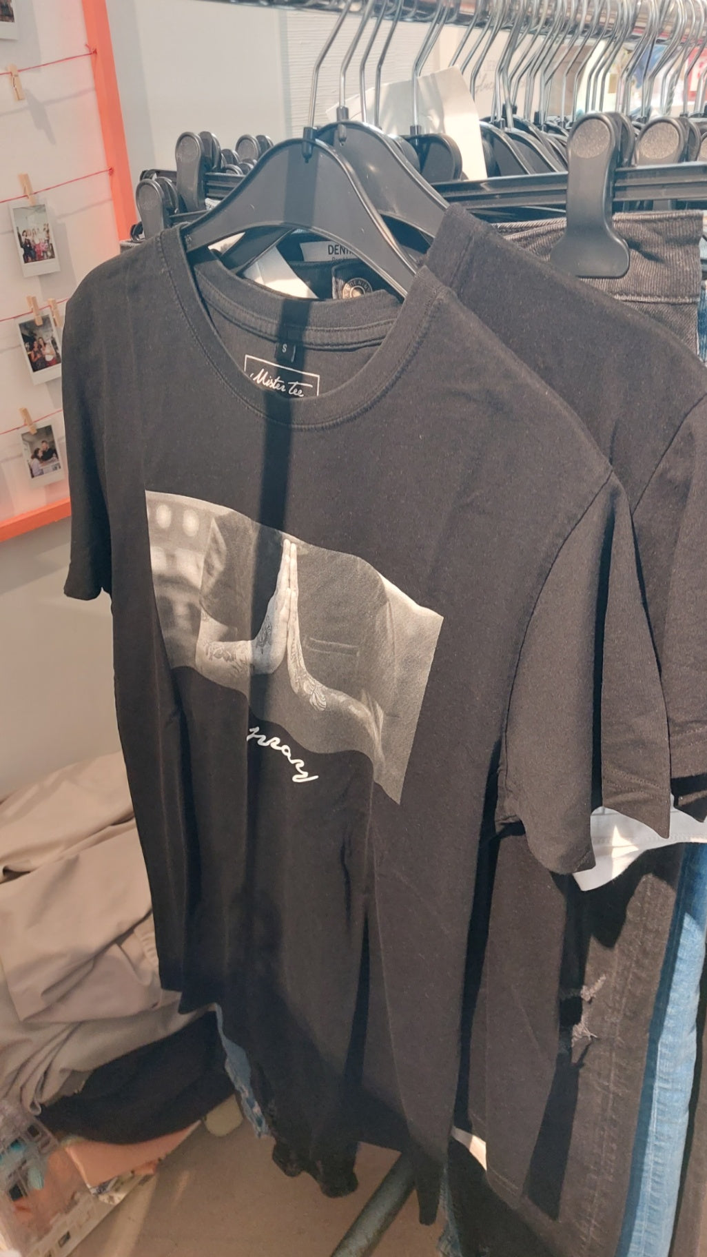 Nicht zu erkennen T-Shirt Schwarz