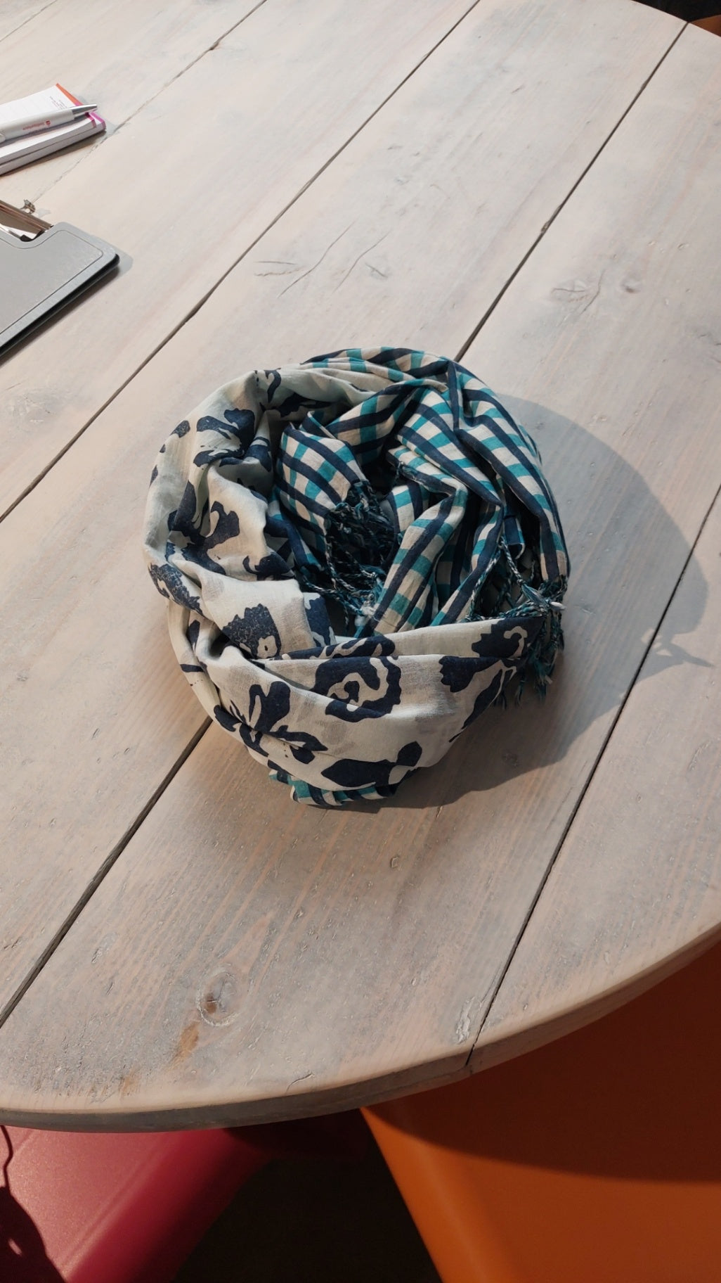 Stile Benetton Schal Mehrfarbig (Weiß, Blau, Grün)