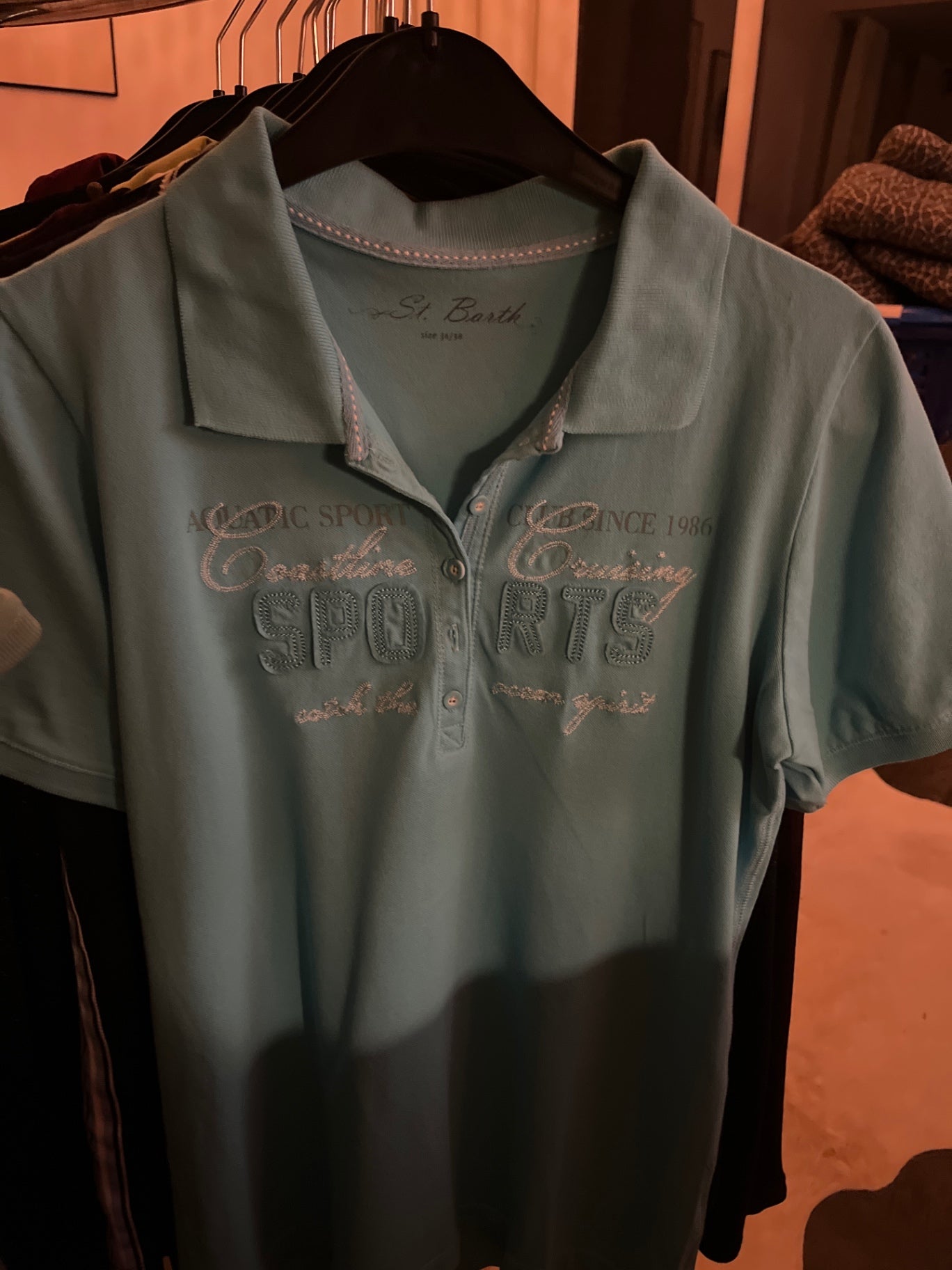 St. Barth Poloshirt Hellblau