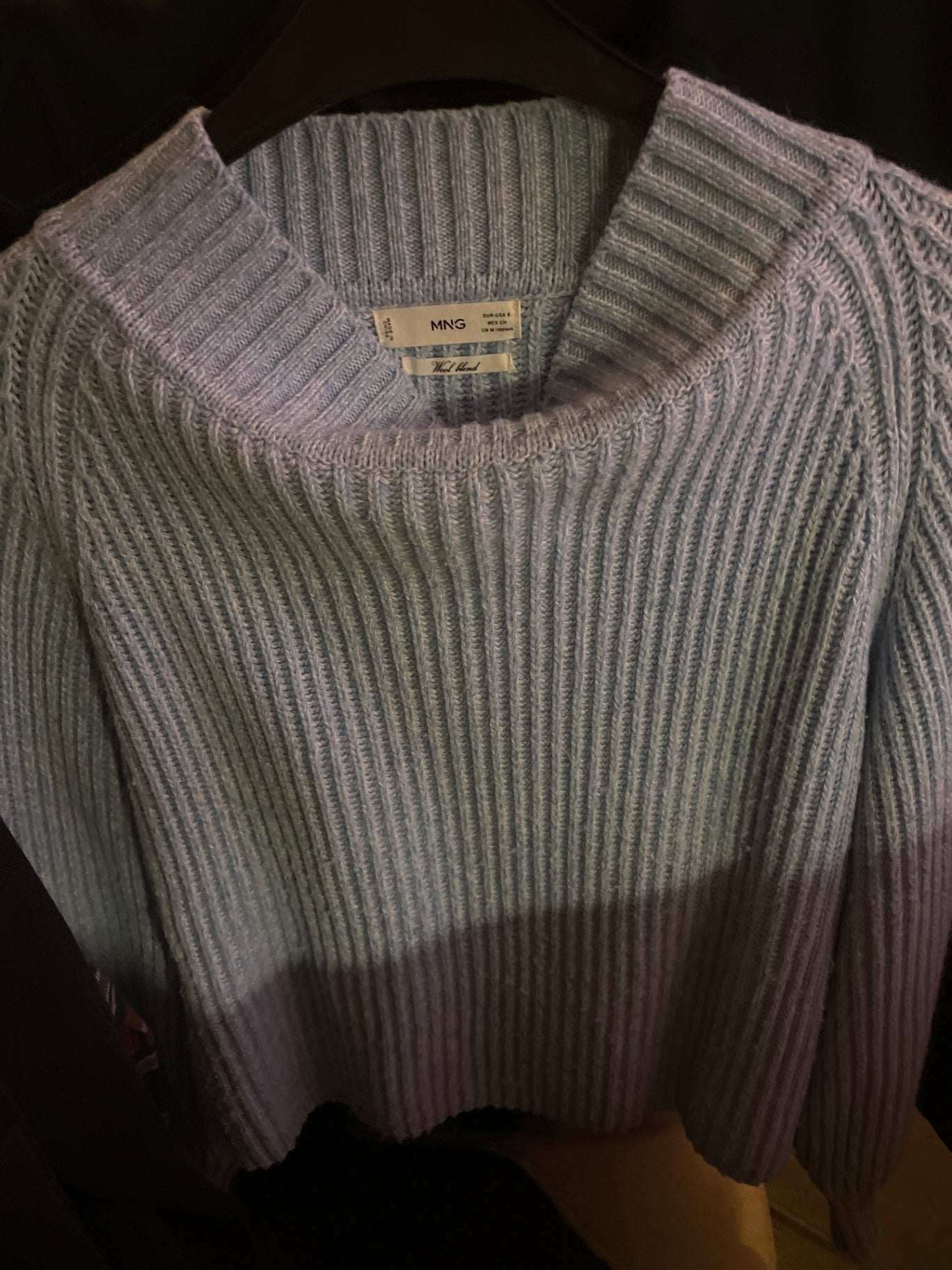 Mango Pullover Hellblau