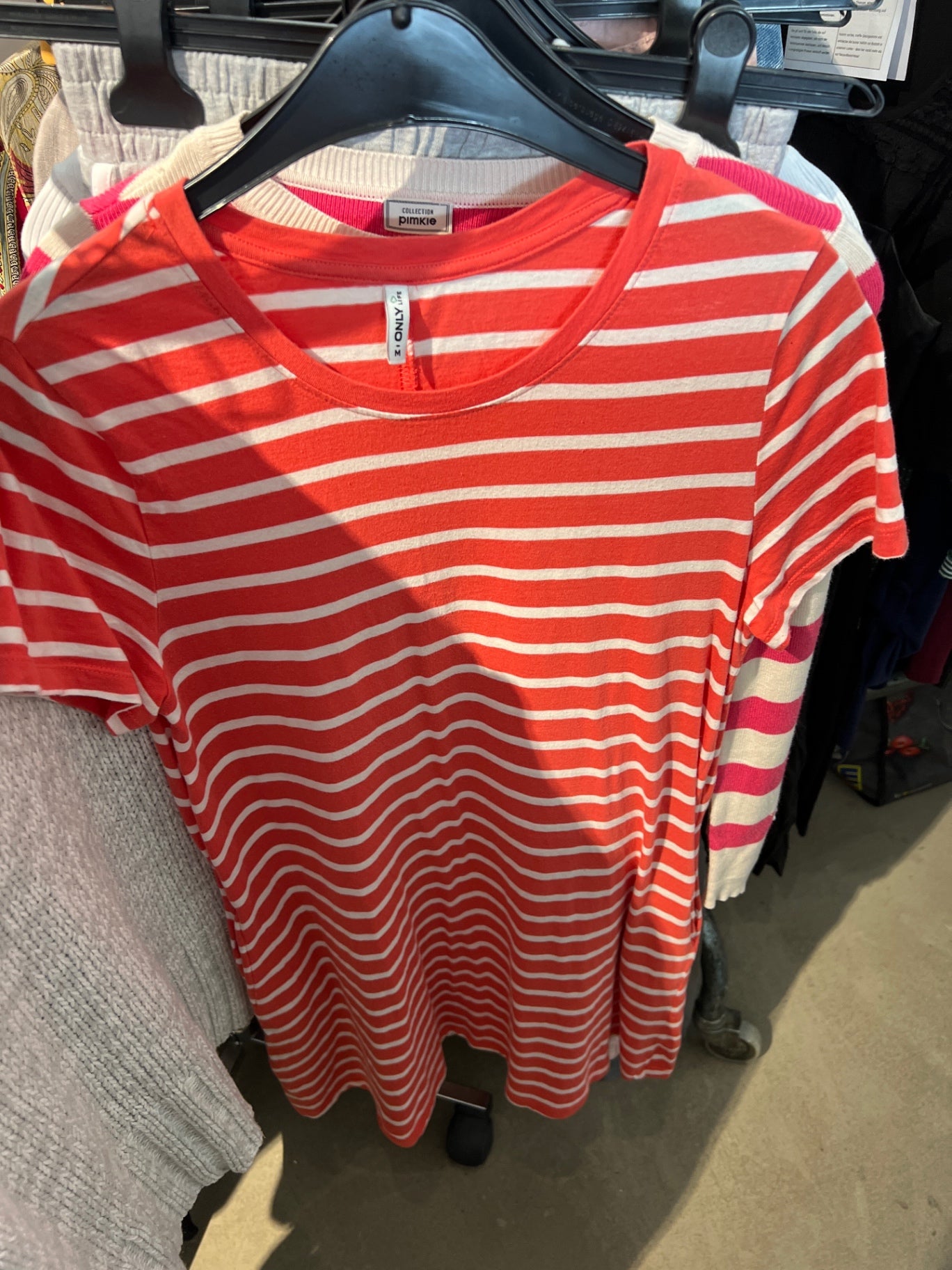 Only T-Shirt Rot und Weiß