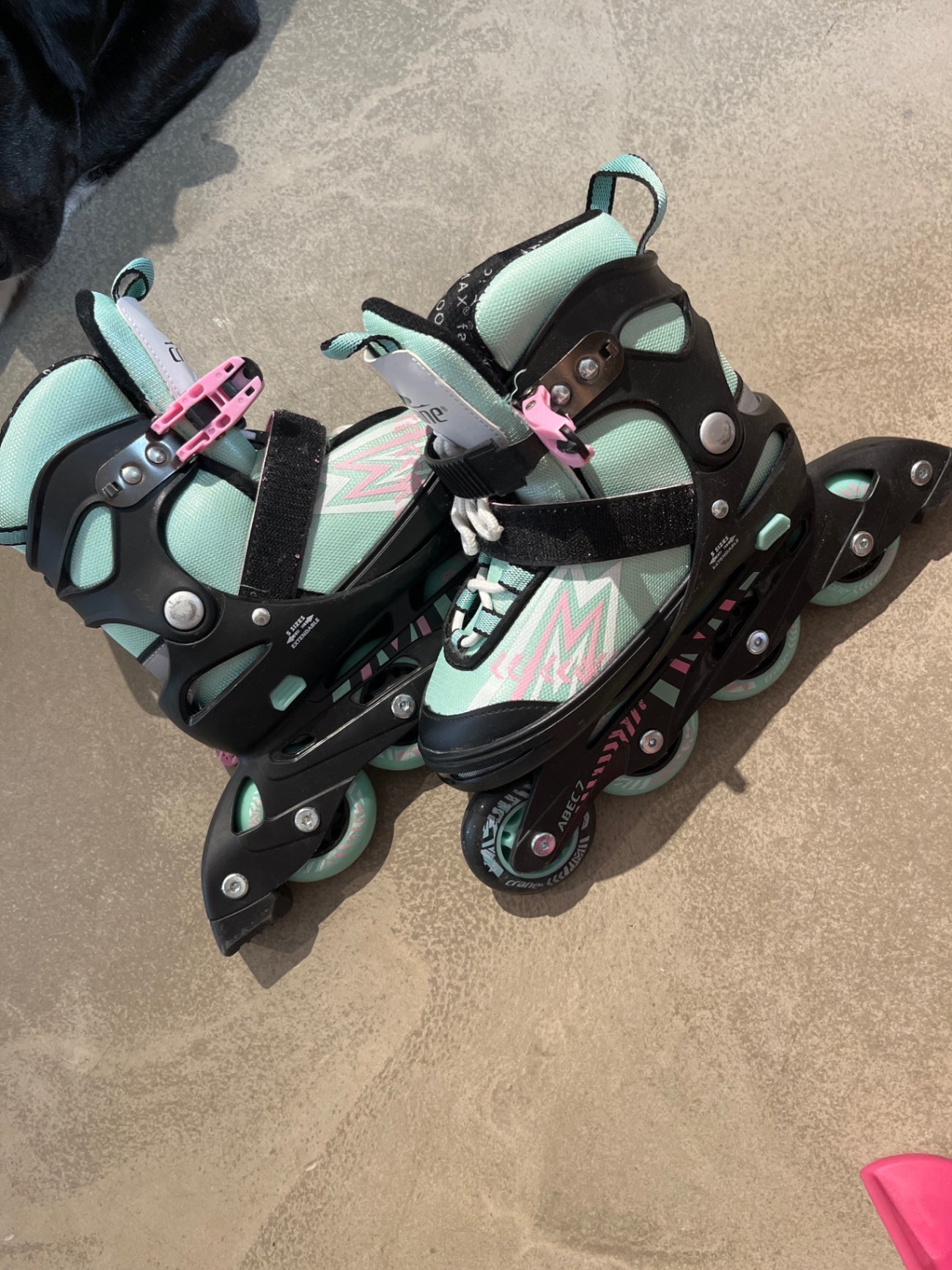 M-Select Inline-Skates Mintgrün und Schwarz