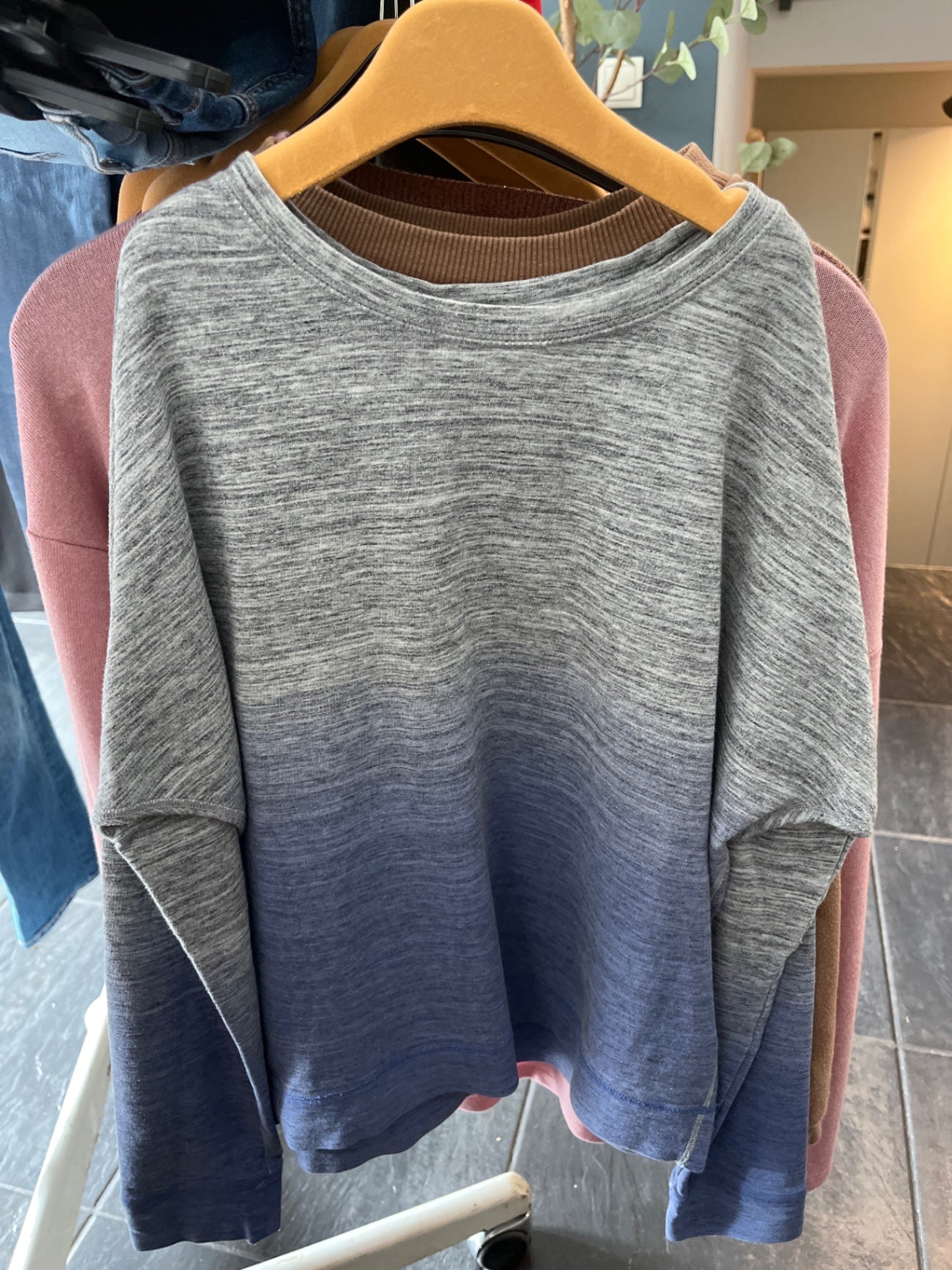 GAP fit Pullover Grau und Blau