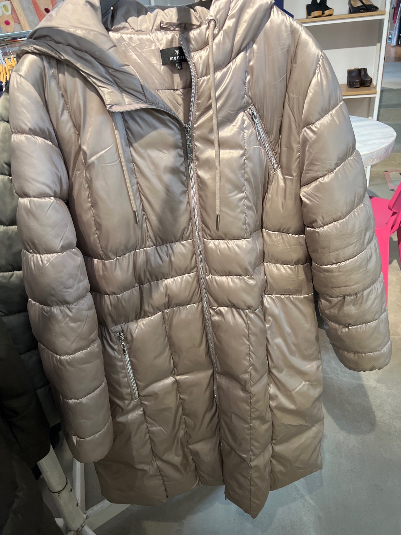 Monari Daunenmantel Beige