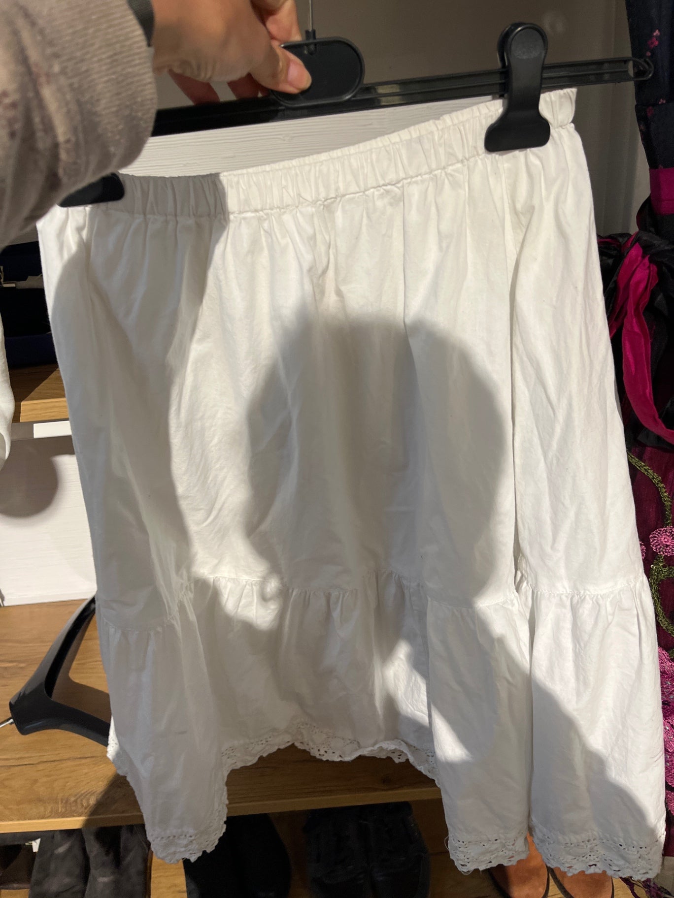 Unbekannt Unterrock Tracht Weiß