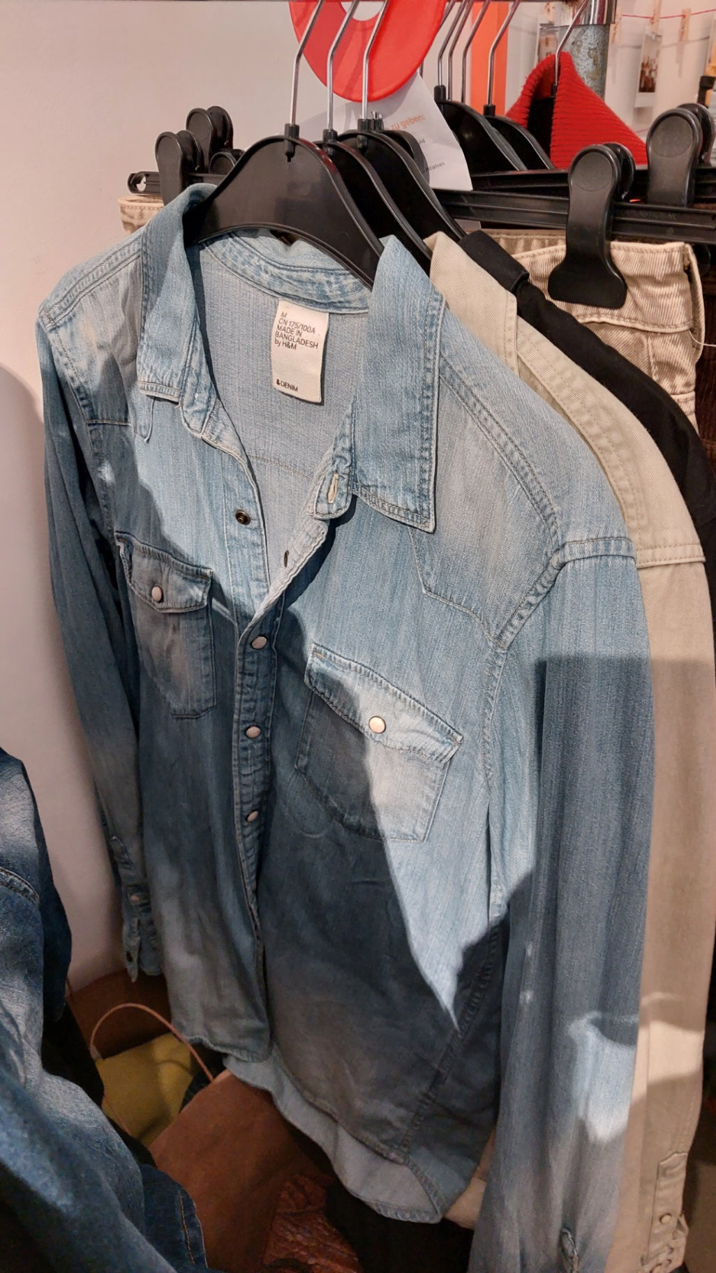 H&M Hemd Hellblau
