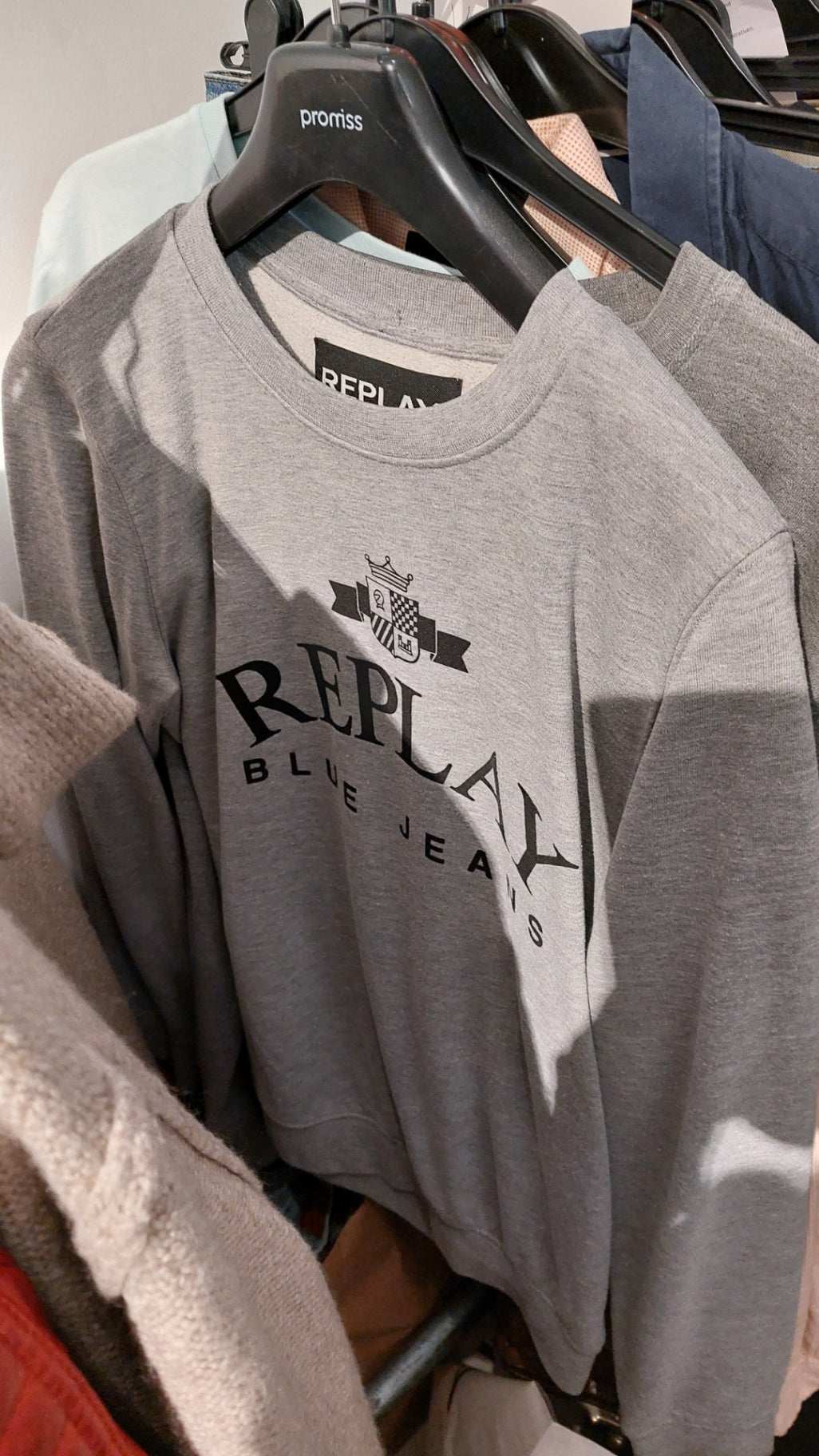 Replay Sweatshirt Grau