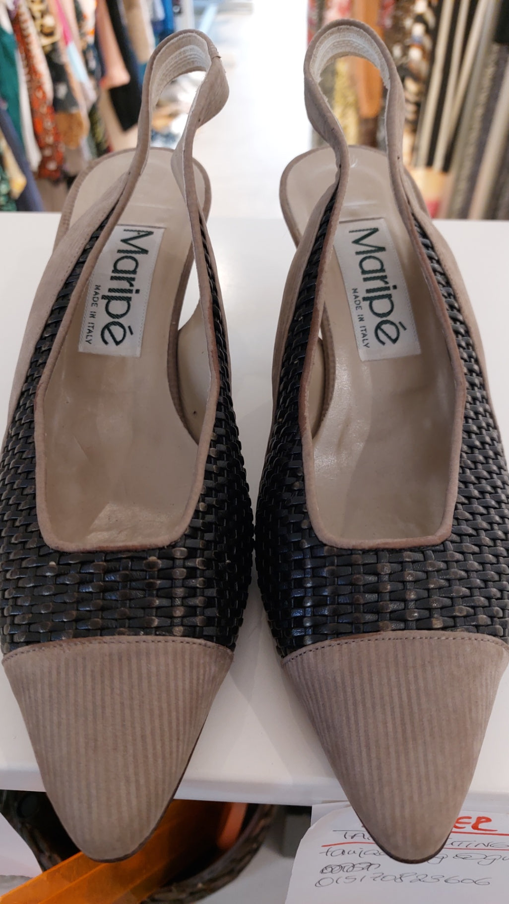Maripe Schuhe Schwarz und Beige
