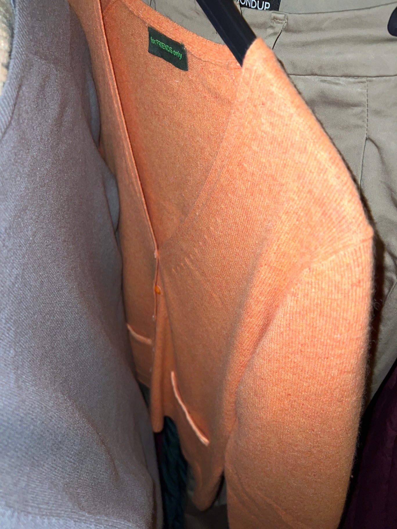 for FRIENDS only Cardigan Orange