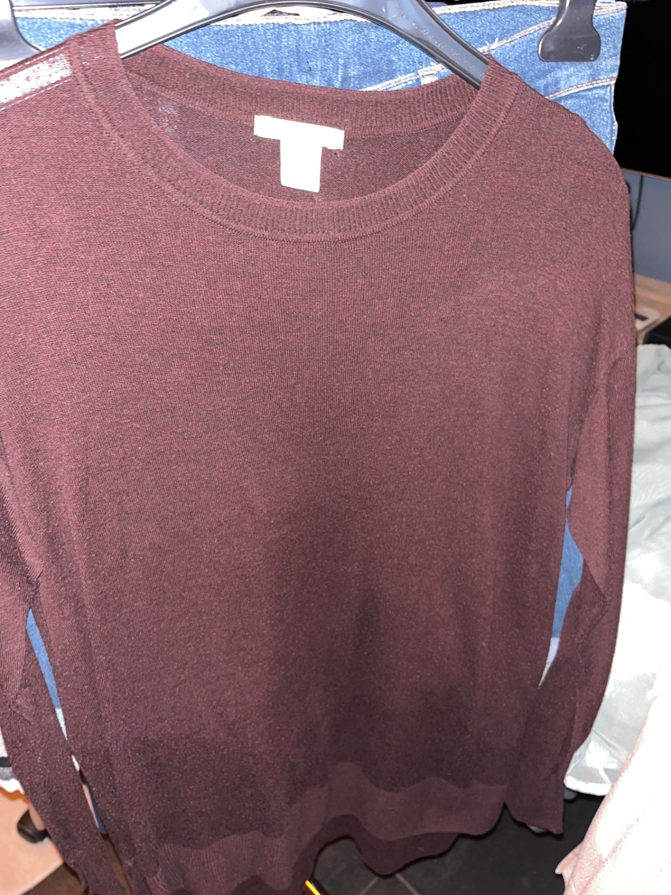 H&M Pullover Dunkelrot