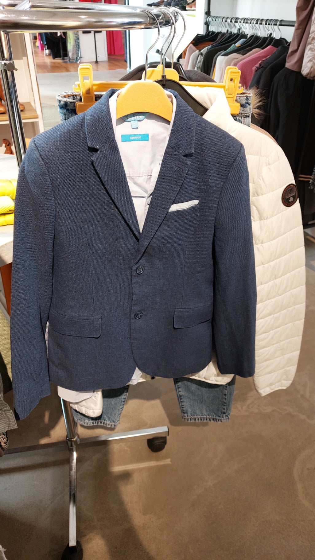 Review + H&M Hemd + Sakko 2-Teiler Blau