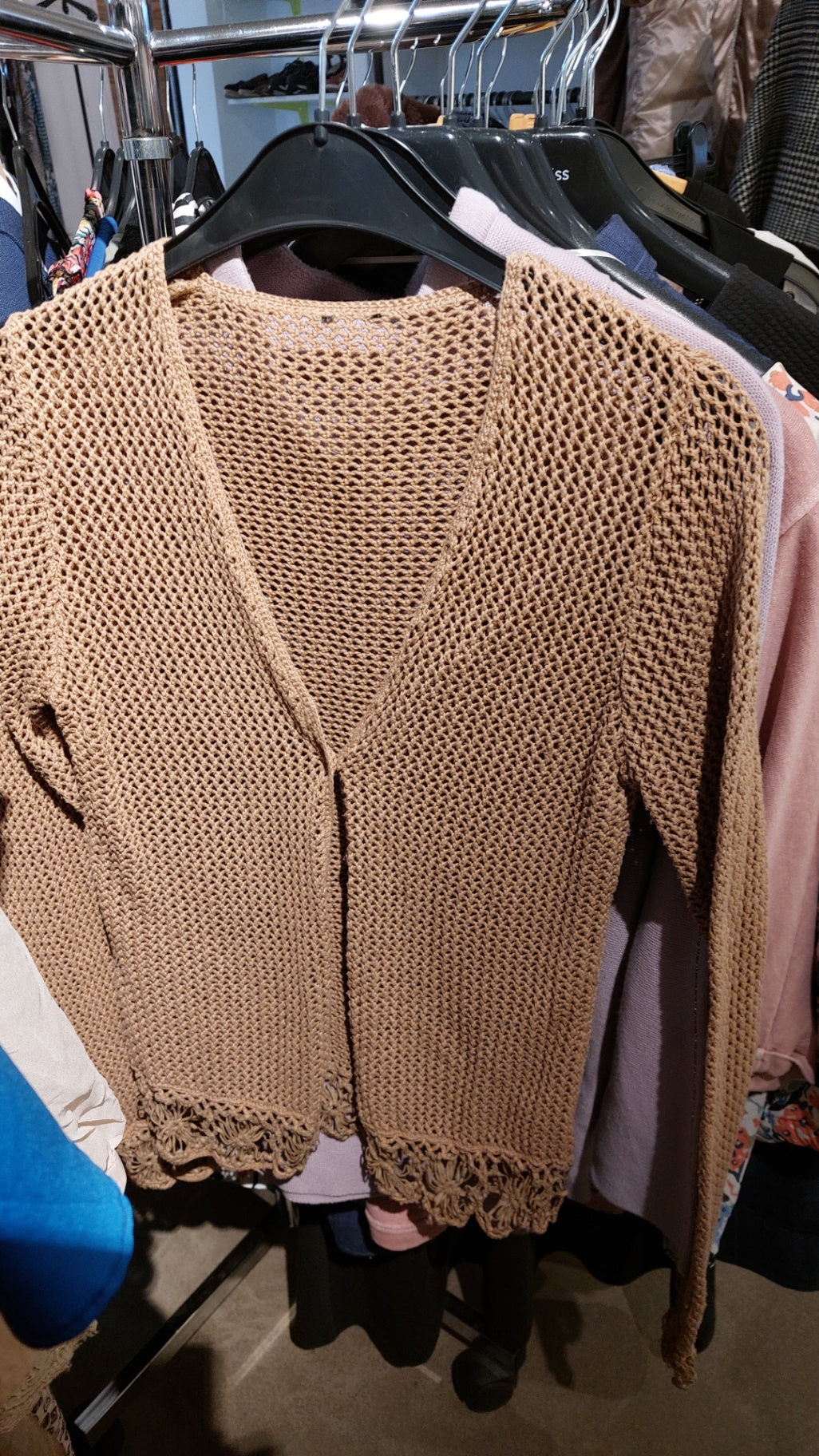 Unbekannt Cardigan Hellbraun