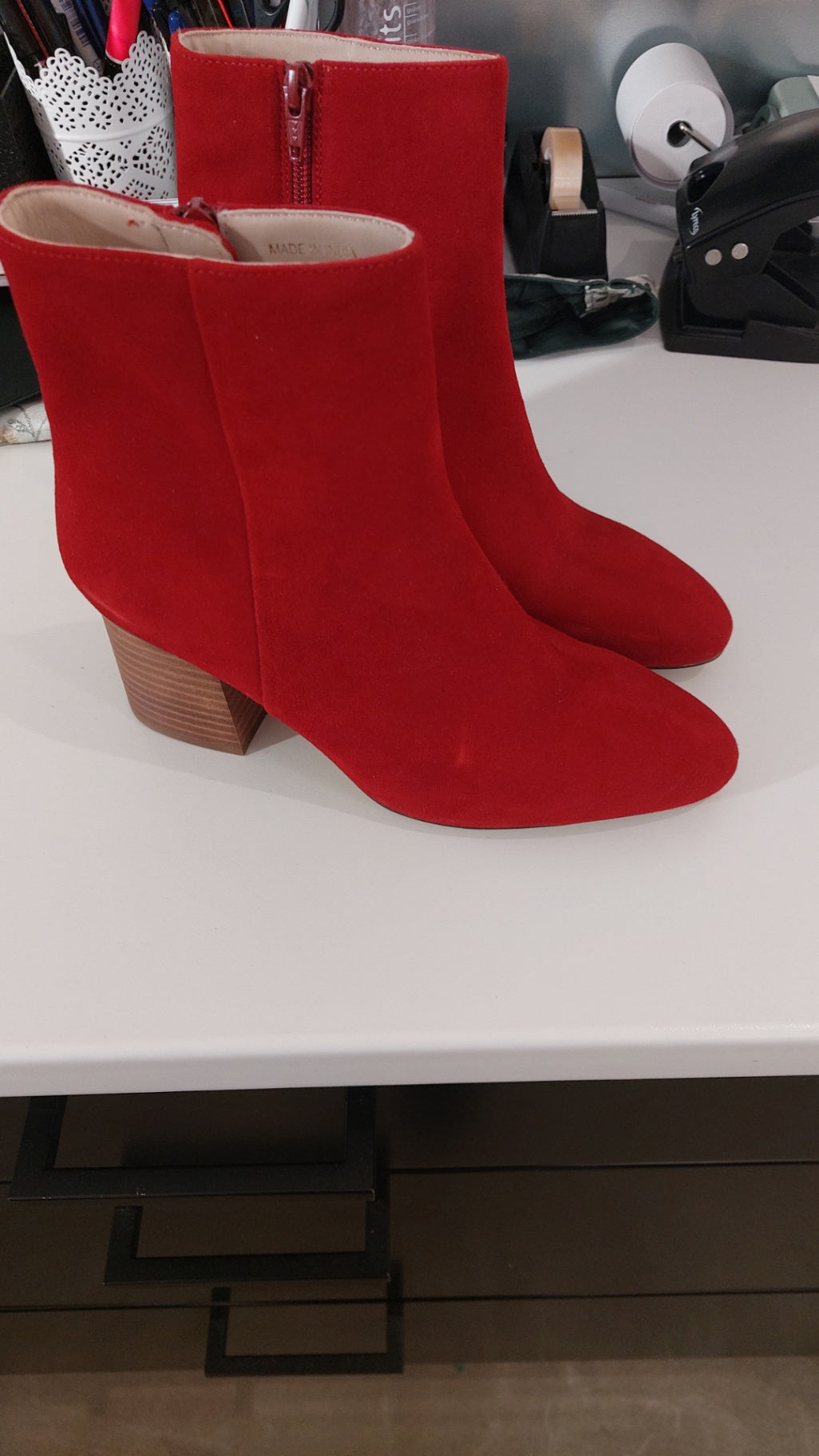 Mint & Berry Stiefeletten Rot