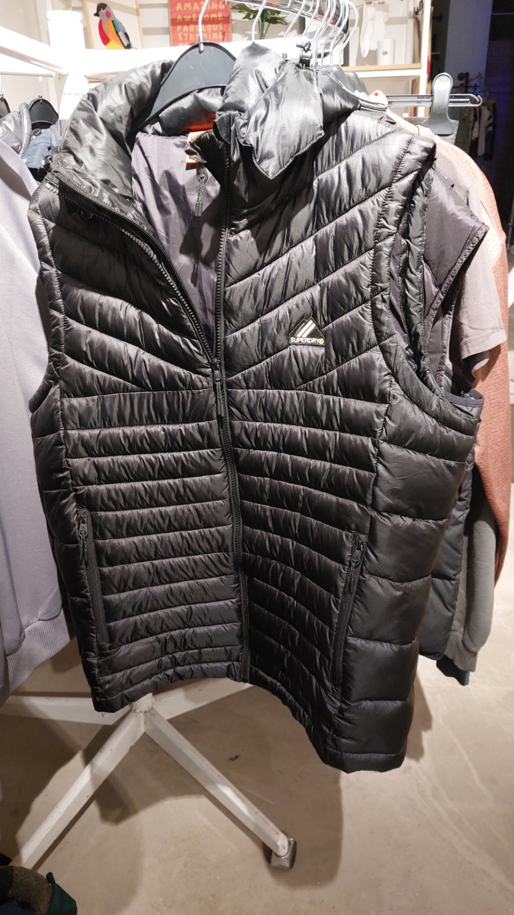 Superdry Weste Schwarz