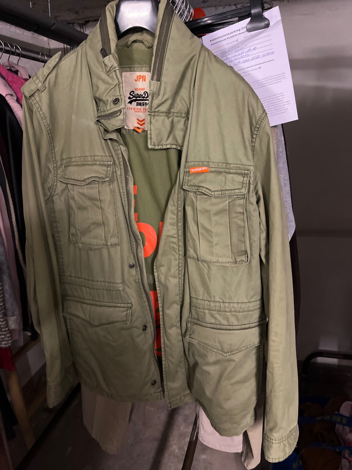 Superdry Jacke Olivgrün