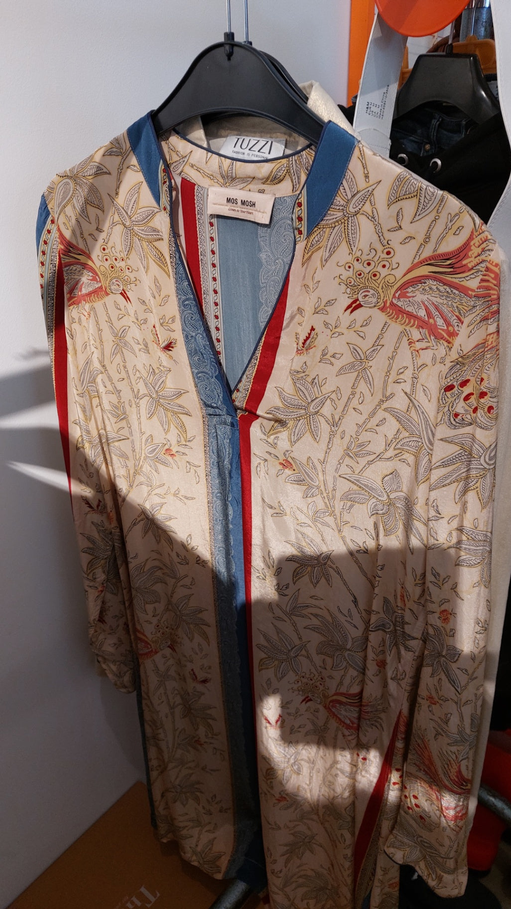 Mos Mosh Bluse Beige, Blau, Rot