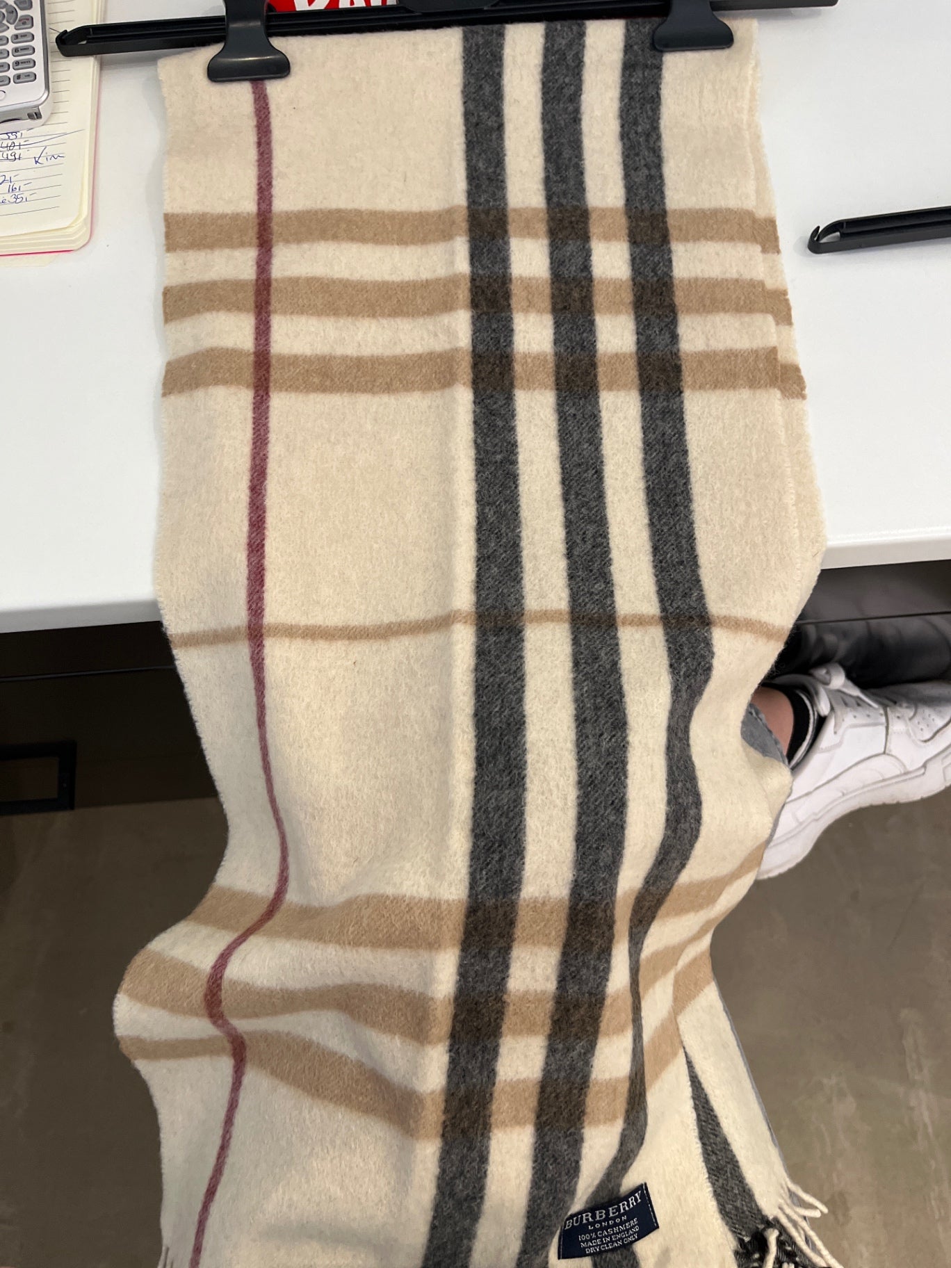 Burberry Schal Beige mit Karomuster