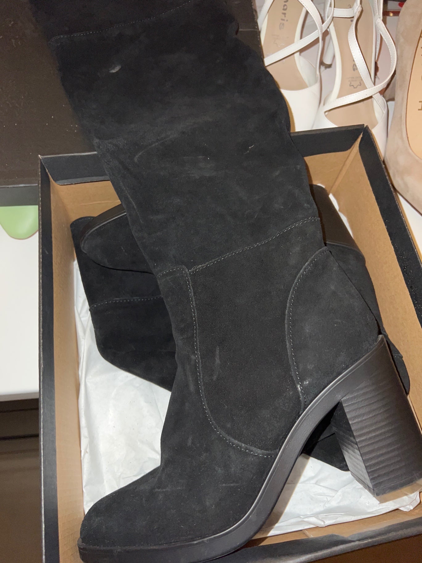 Marco Tozzi WildlederStiefel Schwarz