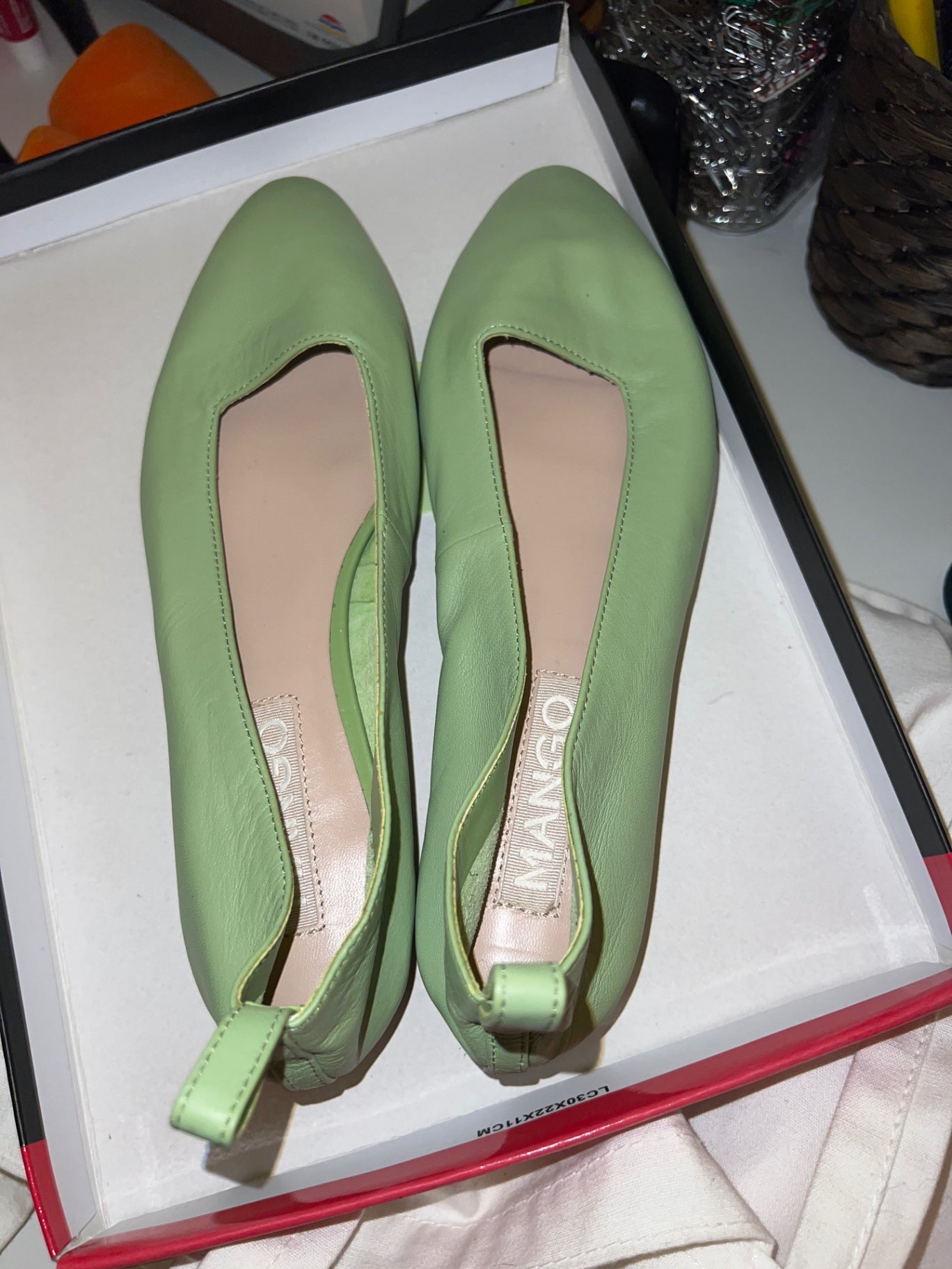 Mango Ballerinas Grün