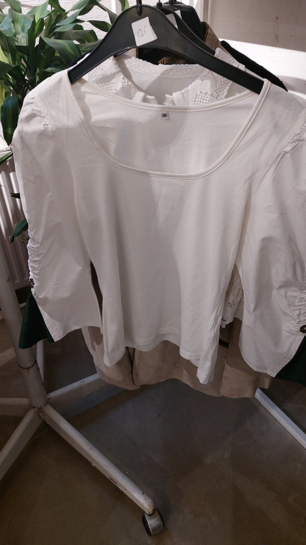 Trachtenbluse Weiß