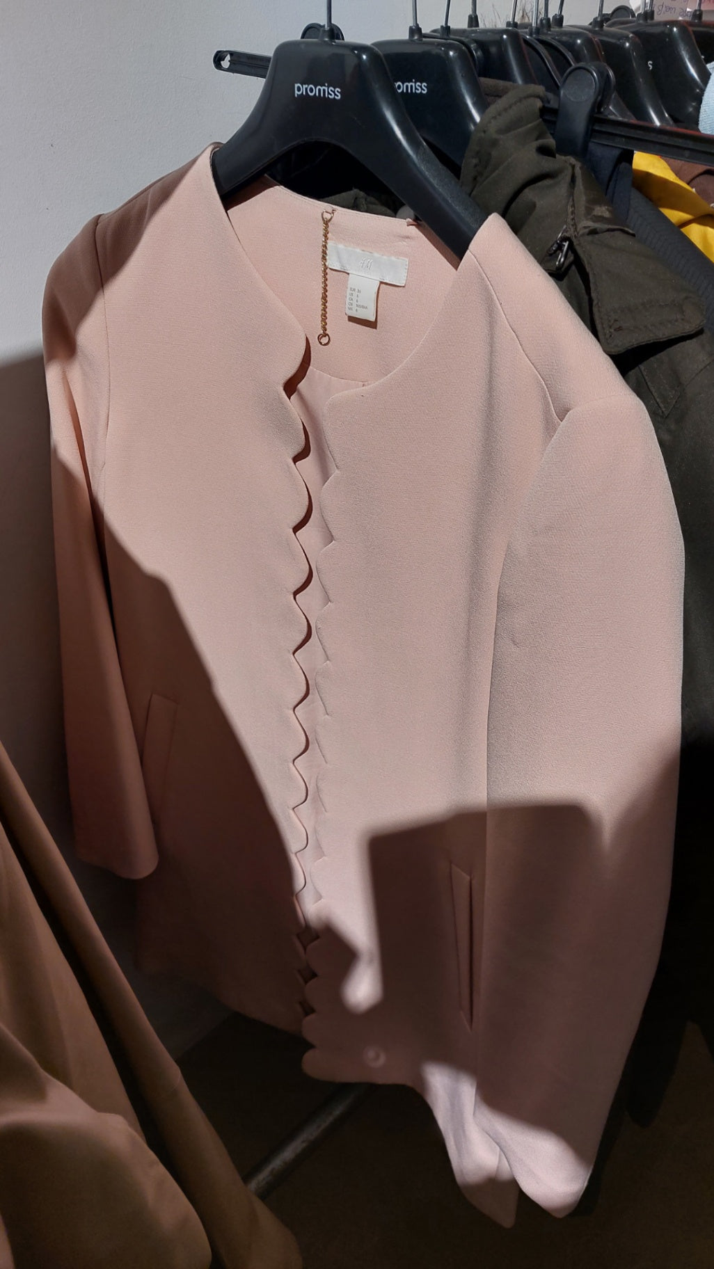 H&M Blazer Hellrosa