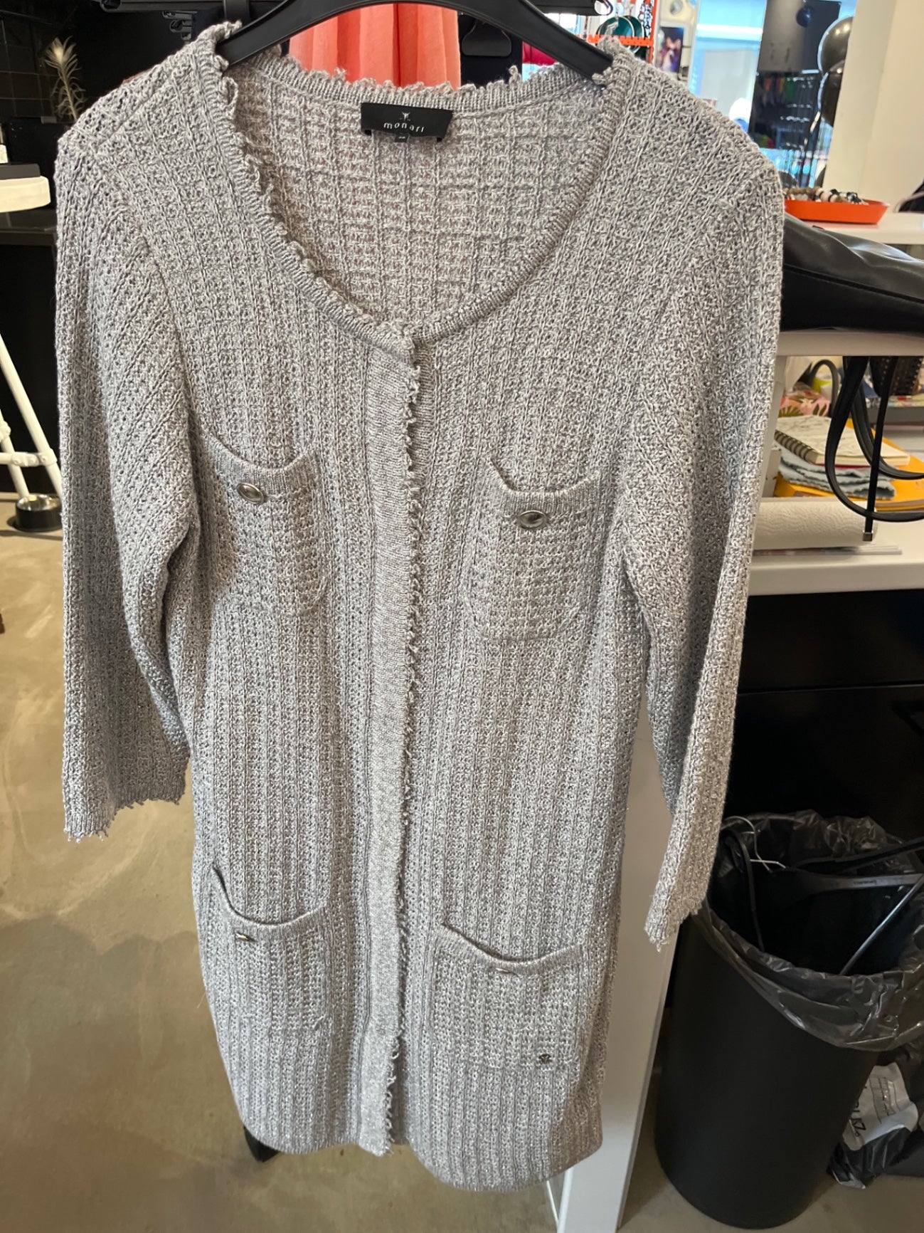 Monari Strickjacke Grau