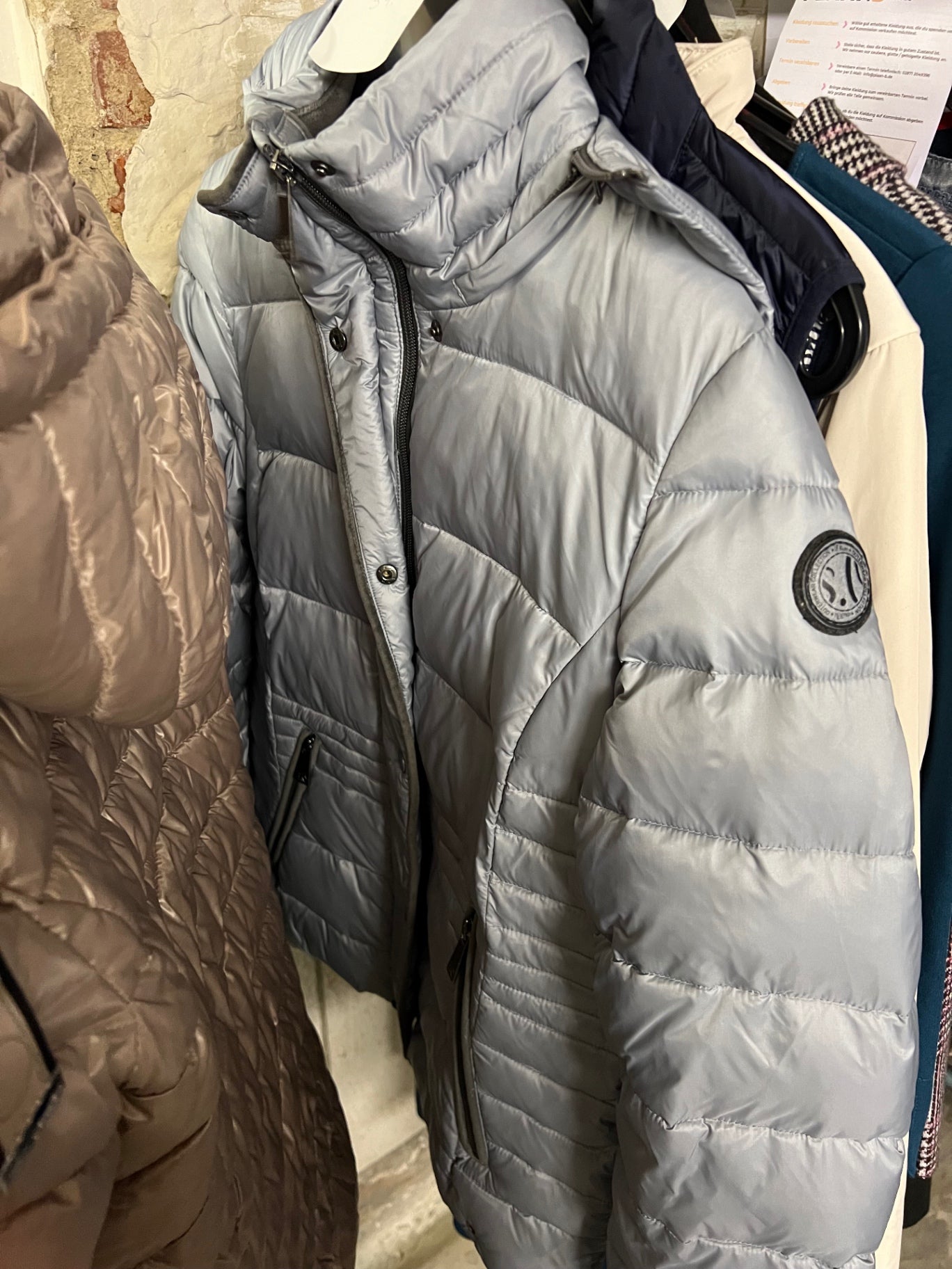 s.Oliver Steppjacke Hellgrau Blau