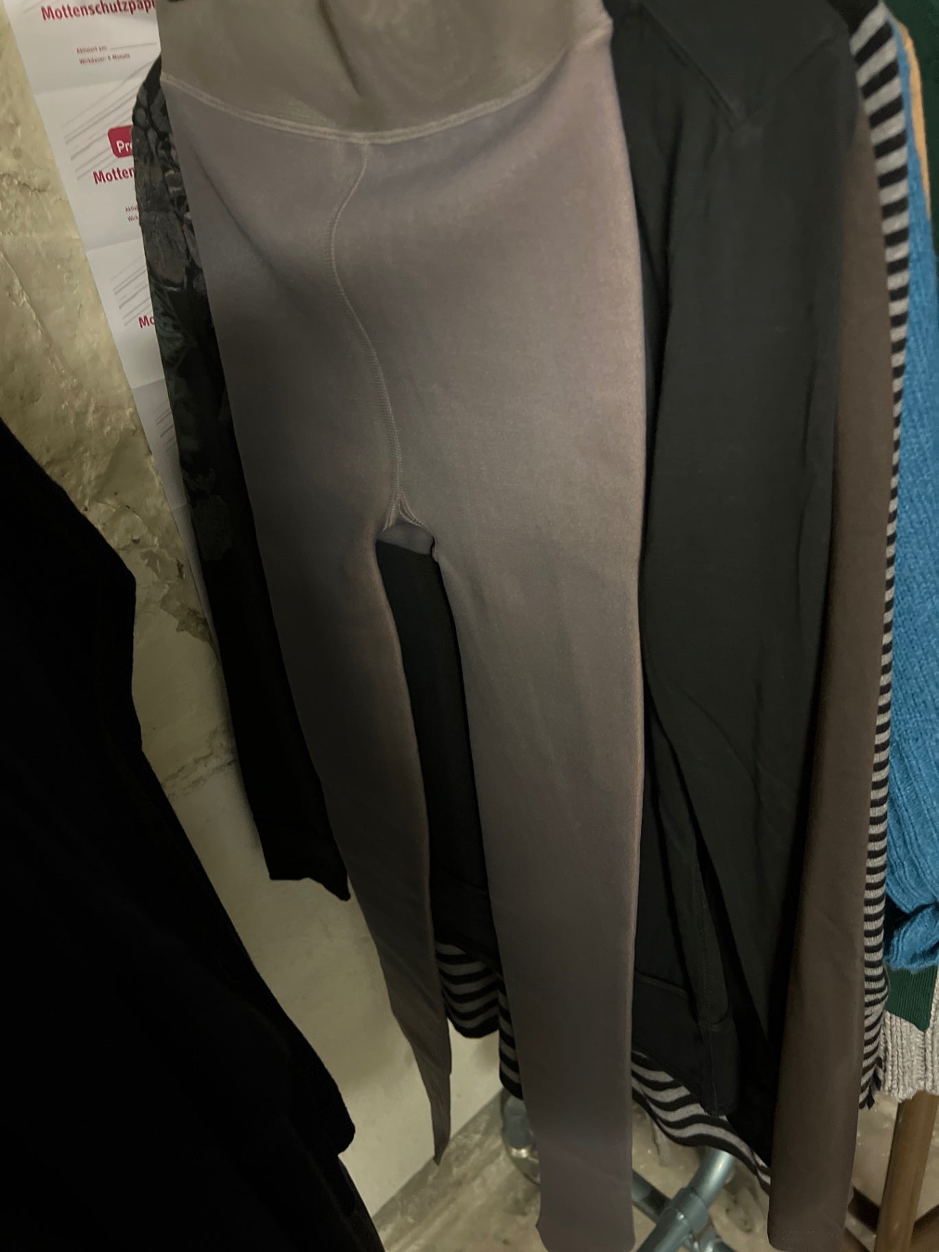 Leggings gefüttert Grau