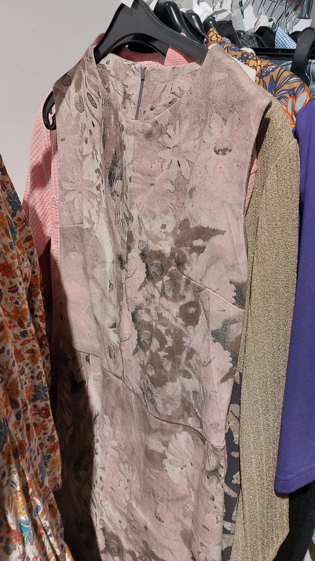 Modeschneiderin selbstgeschneidert UNIKAT Kleid Rosa