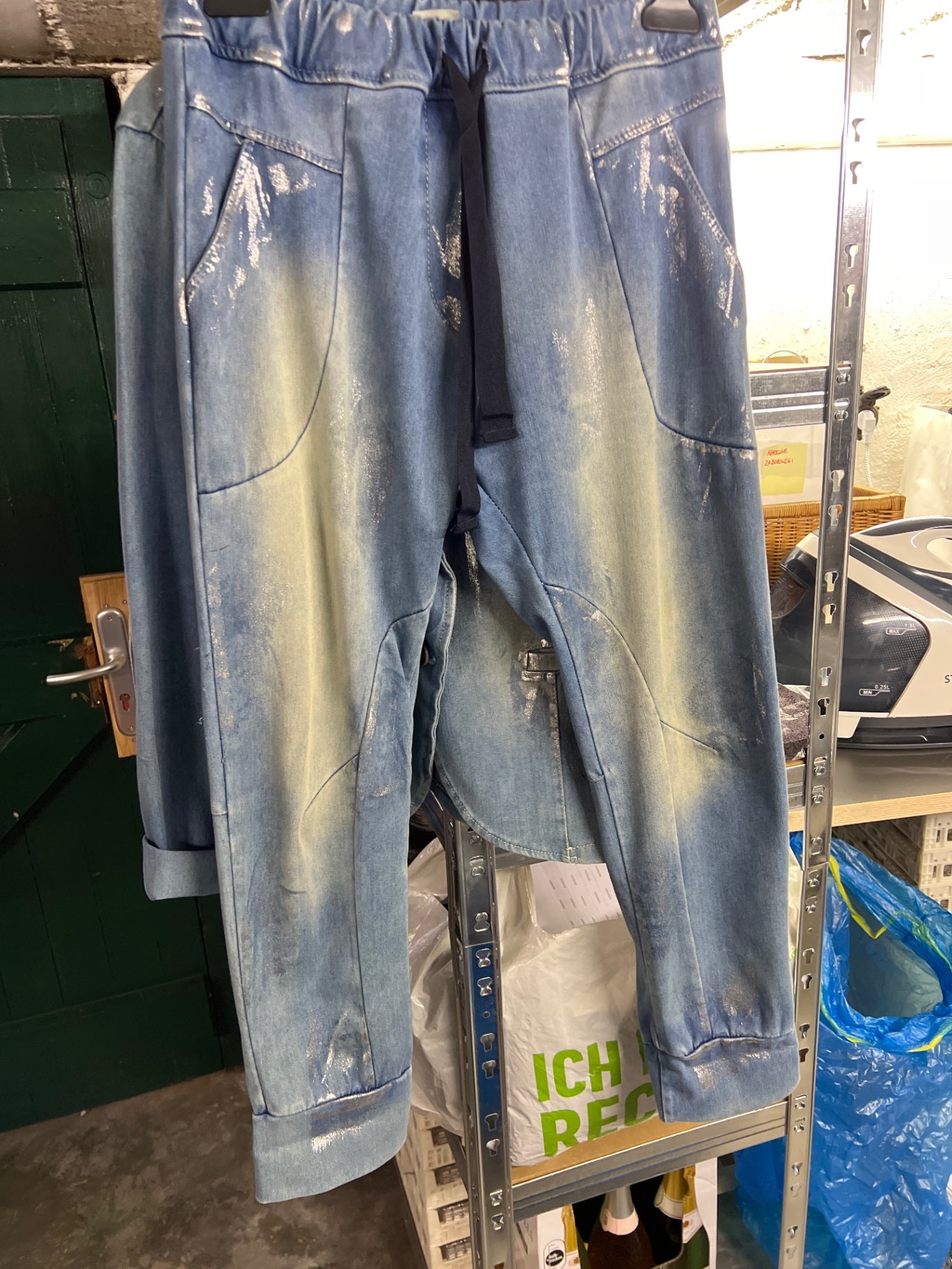 Made in Italy Jeans Blau Silber