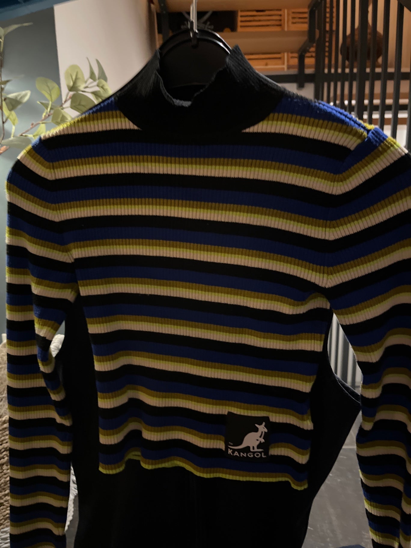 Kangol Pullover Schwarz, Blau, Gelb, Weiß