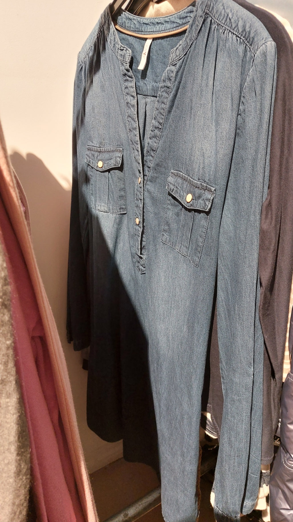 Hailys Blusenkleid Blau