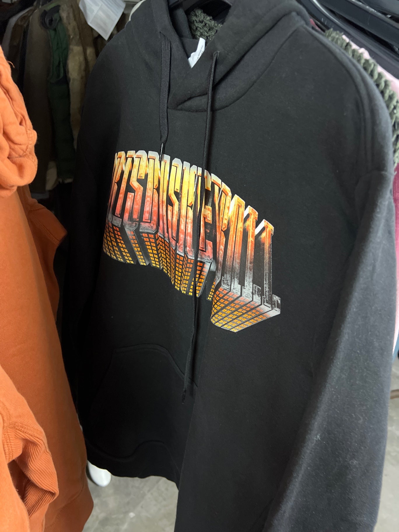 Adidas Hoodie Schwarz mit Aufdruck