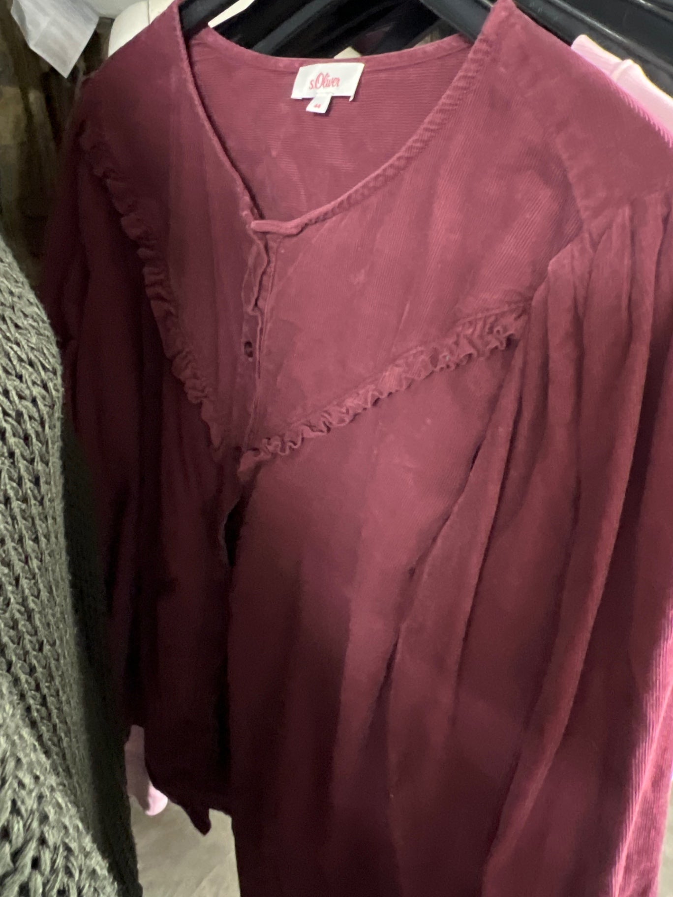 s.Oliver Bluse Bordeaux