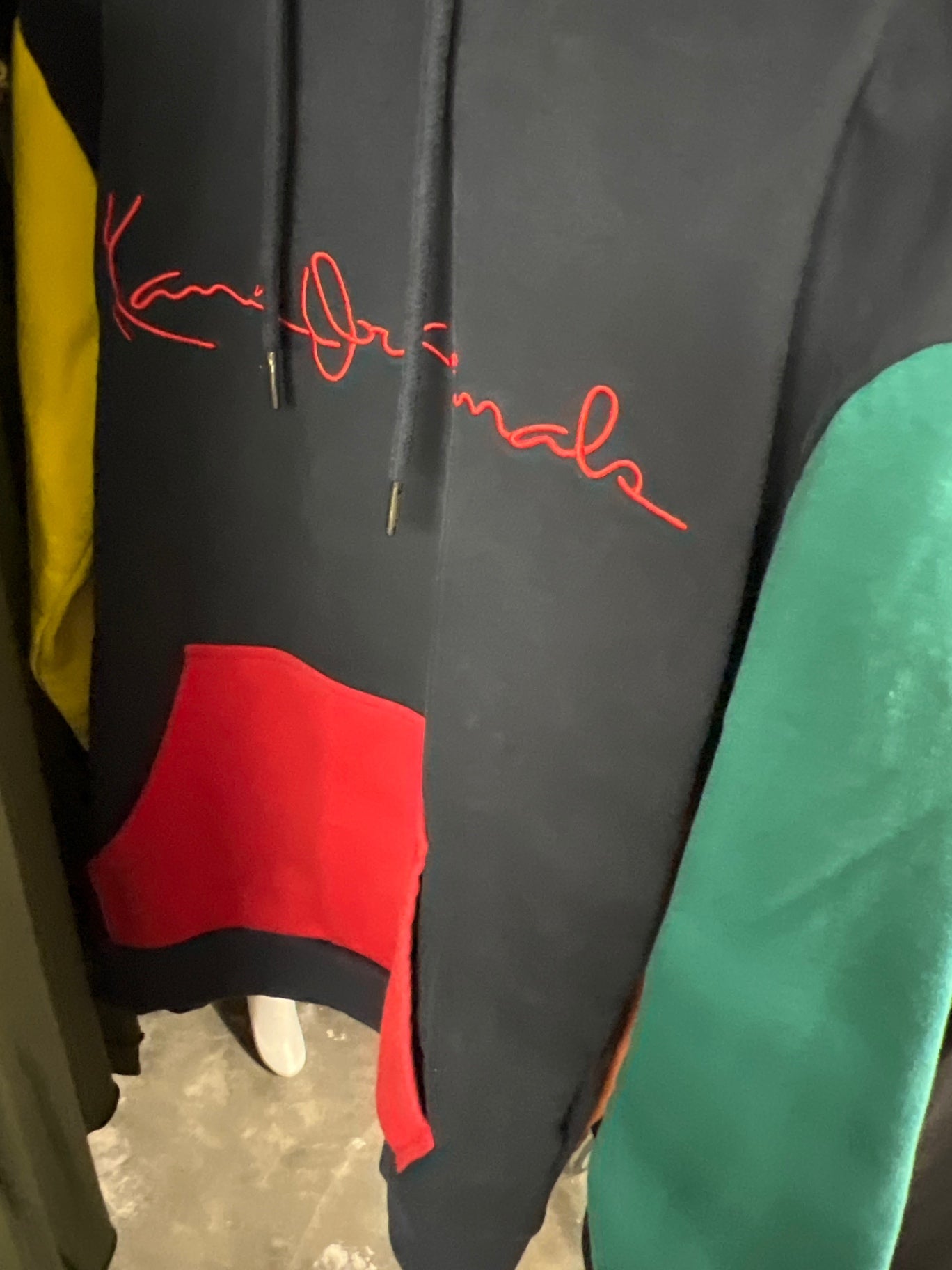 Karl Kani Hoodie Schwarz / gelb / grün / rot